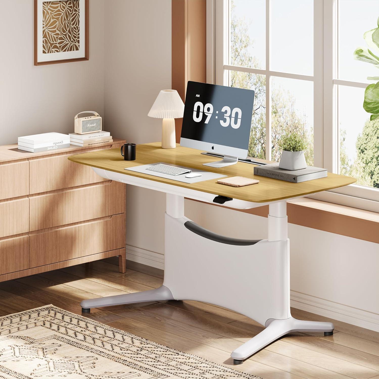 Escritorio de pie eléctrico COLAMY TX-ED01, ajustable 121.9 cm