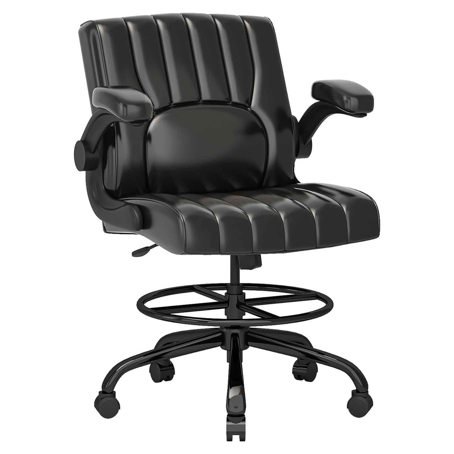 Silla de Oficina FLEXISPOT Negra con Reposapiés Ajustable