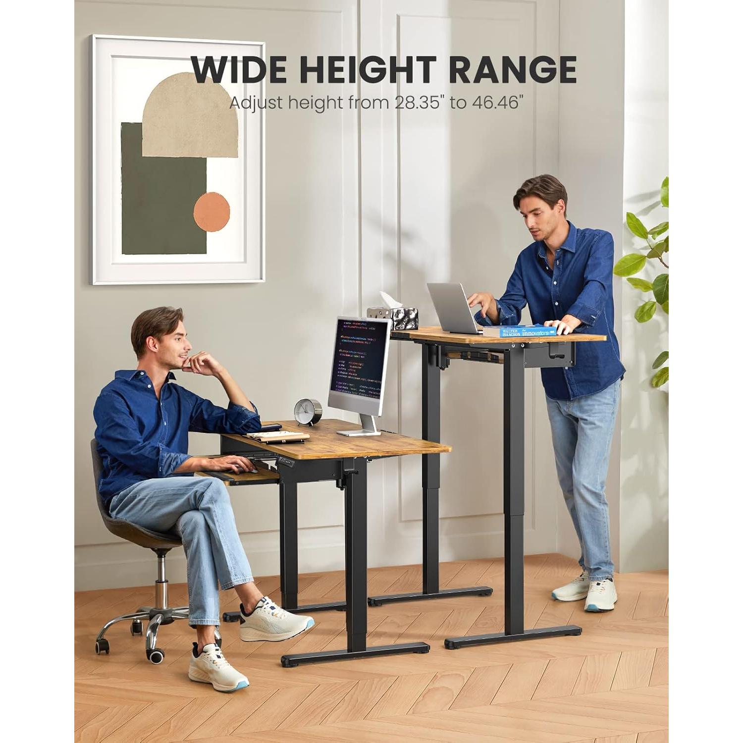 Escritorio Eléctrico ErGear EGESD6V-4 con Bandeja para Teclado