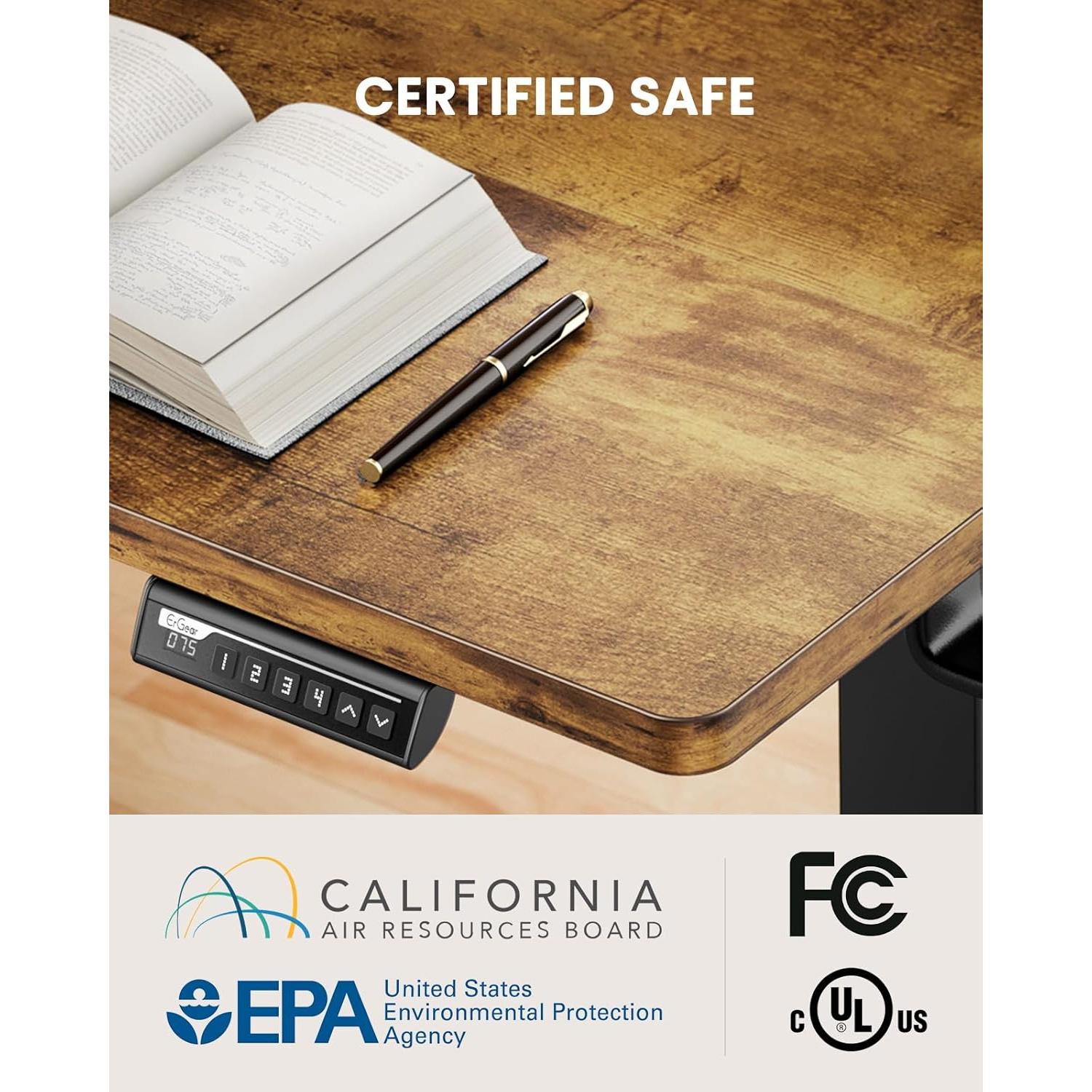 Escritorio Eléctrico ErGear EGESD6V-4 con Bandeja para Teclado