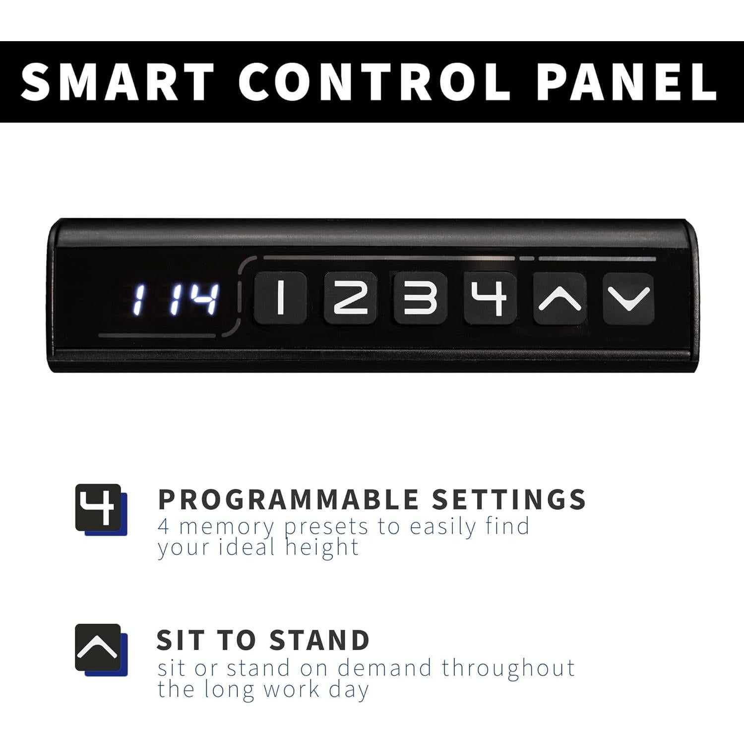 Marco de Escritorio Eléctrico VIVO DESK-100E-RB Ajustable 70.1-116.3 cm