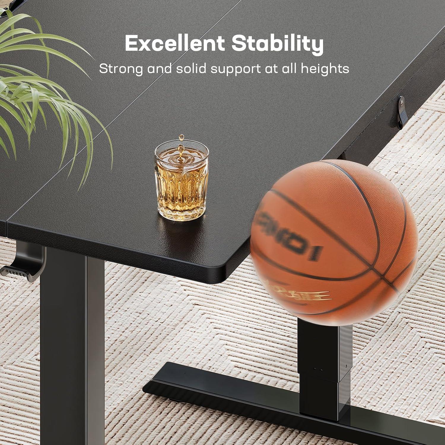 Escritorio de pie eléctrico Marsail VCTZESD12B-N1 121.9x61 cm negro