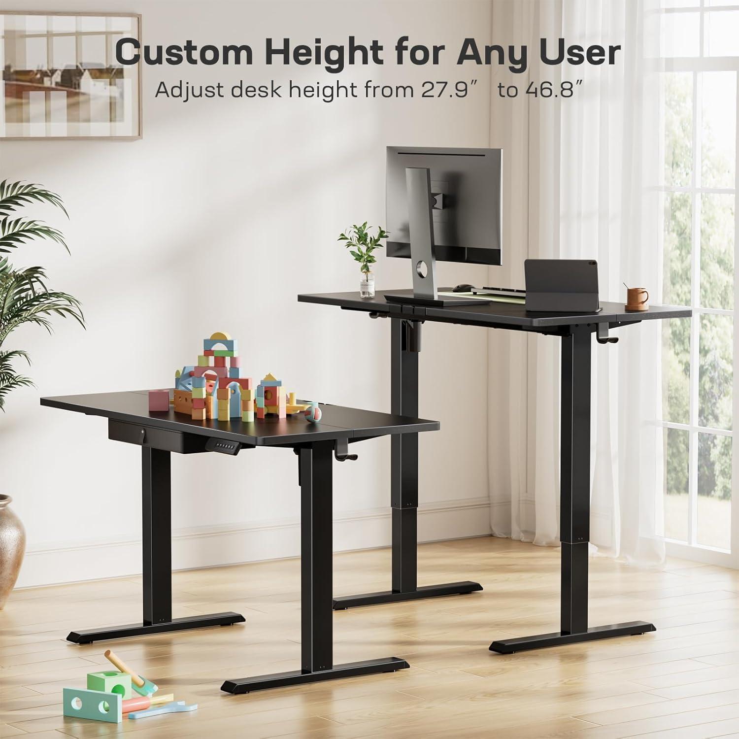 Escritorio de pie eléctrico Marsail VCTZESD12B-N1 121.9x61 cm negro