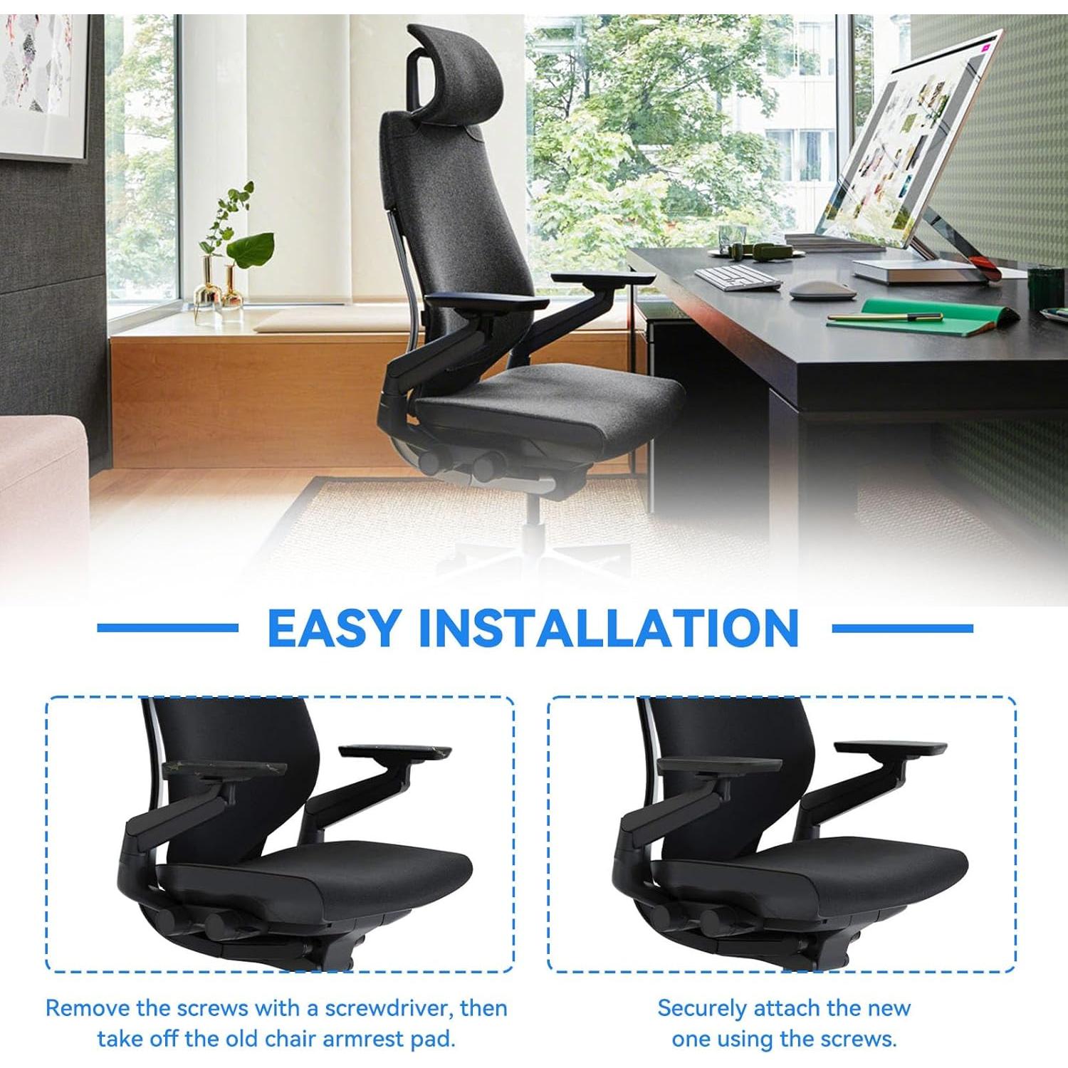 Almohadillas de Reemplazo para Silla SteelCase Gesture - 1 Par