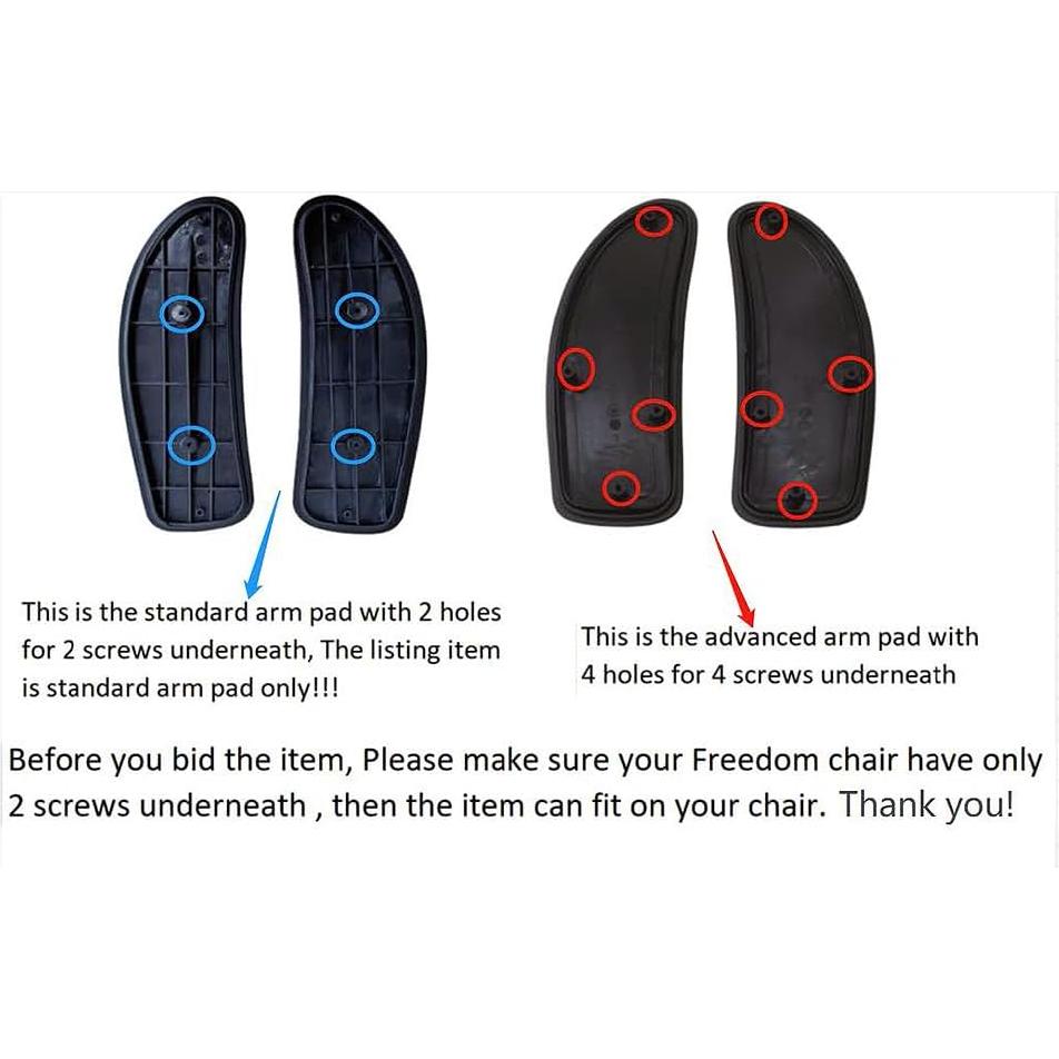 Almohadillas de Brazo de Vinilo MingYi para Silla Freedom Estándar