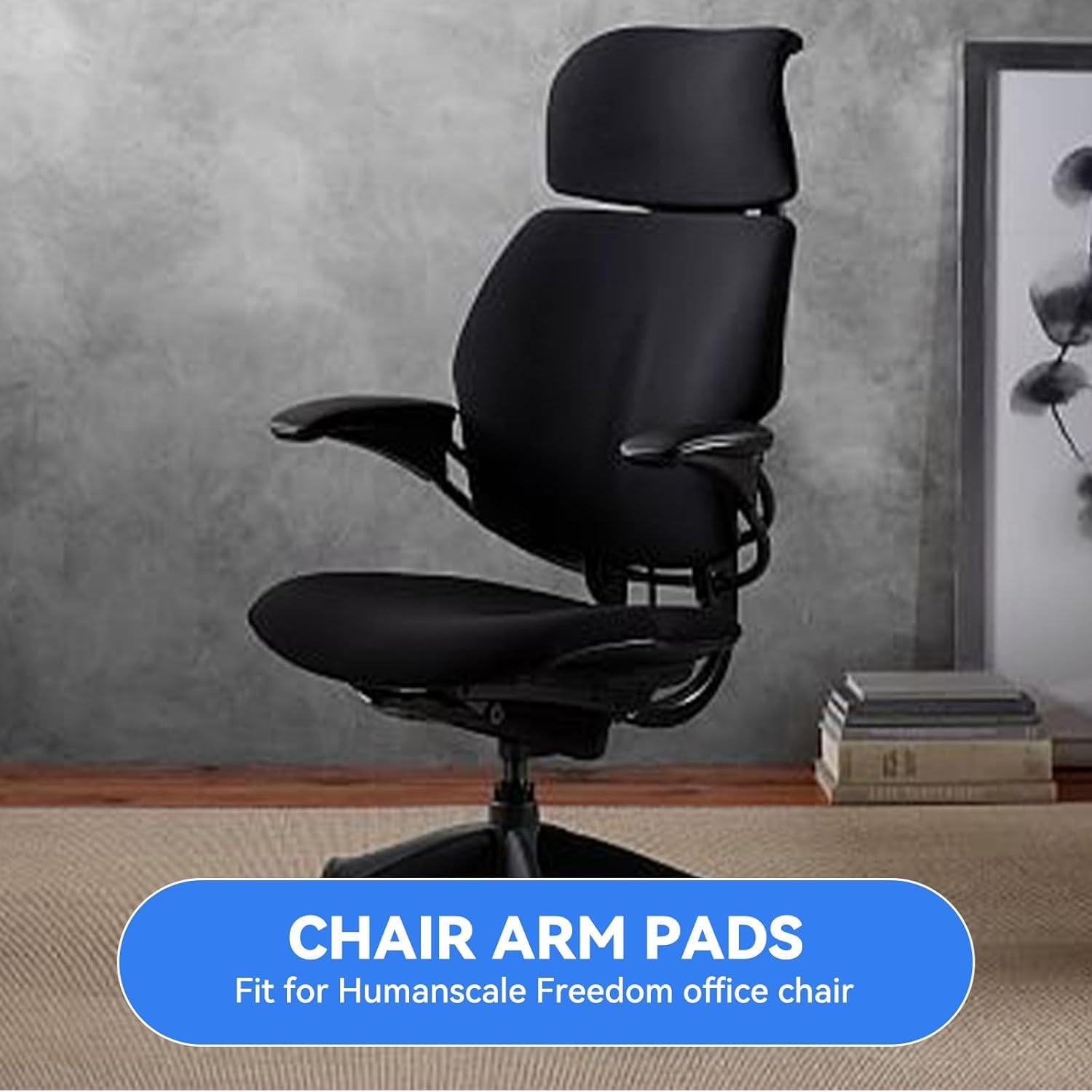 Almohadillas de Reemplazo para Silla de Oficina Humanscale Freedom - Negro - 1 Par