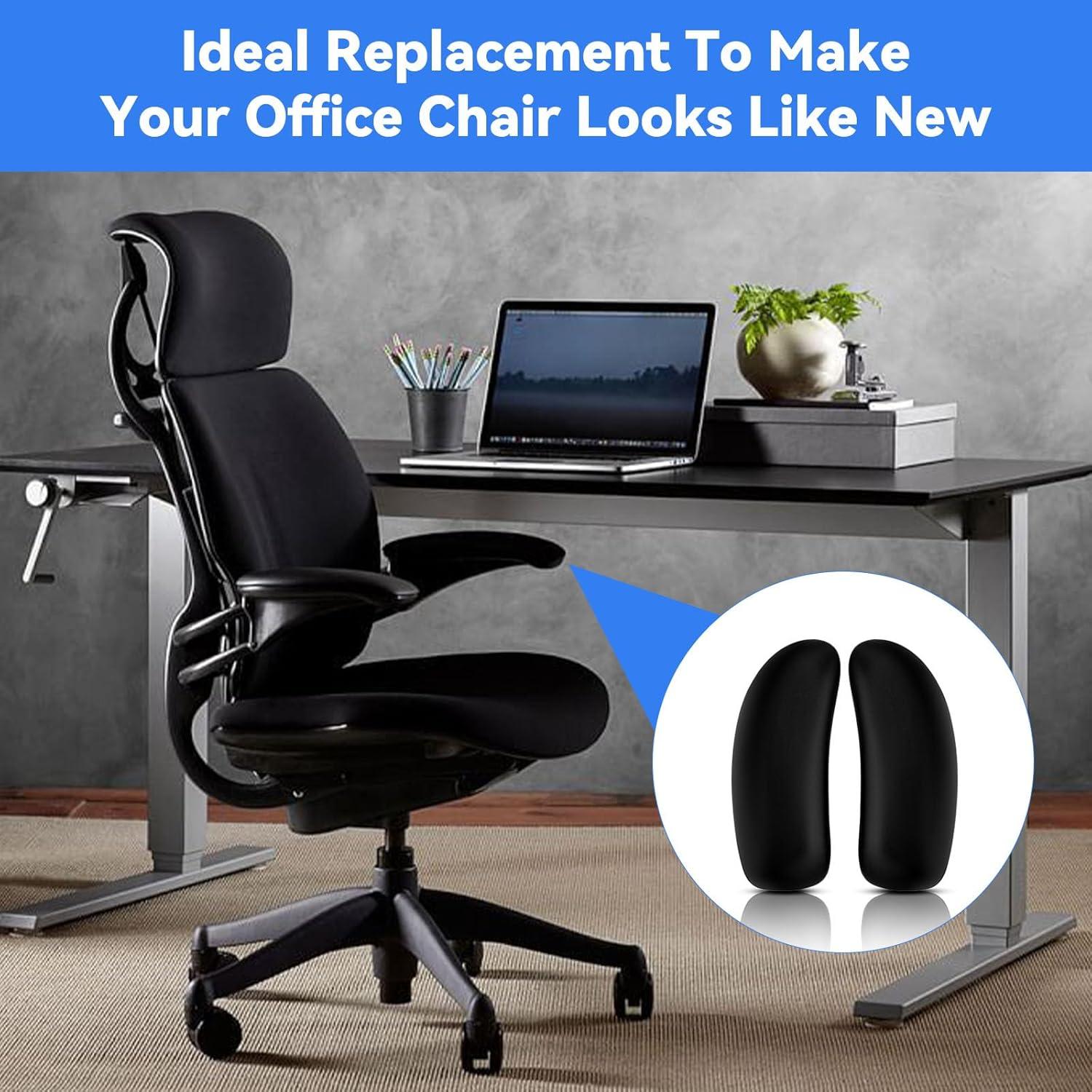 Almohadillas de Reemplazo para Silla de Oficina Humanscale Freedom - Negro - 1 Par