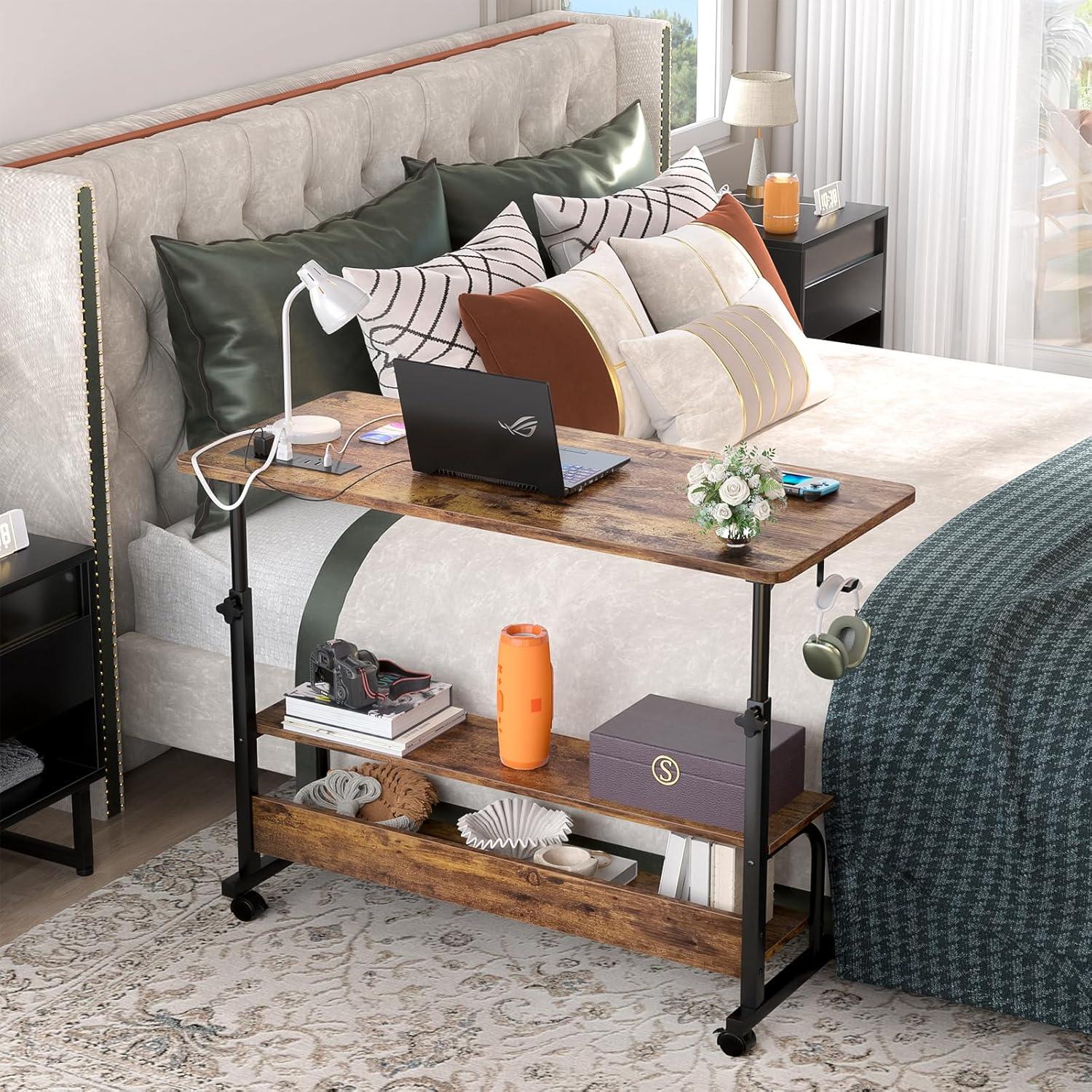 Escritorio de pie ajustable Besiost 39" con tomacorrientes