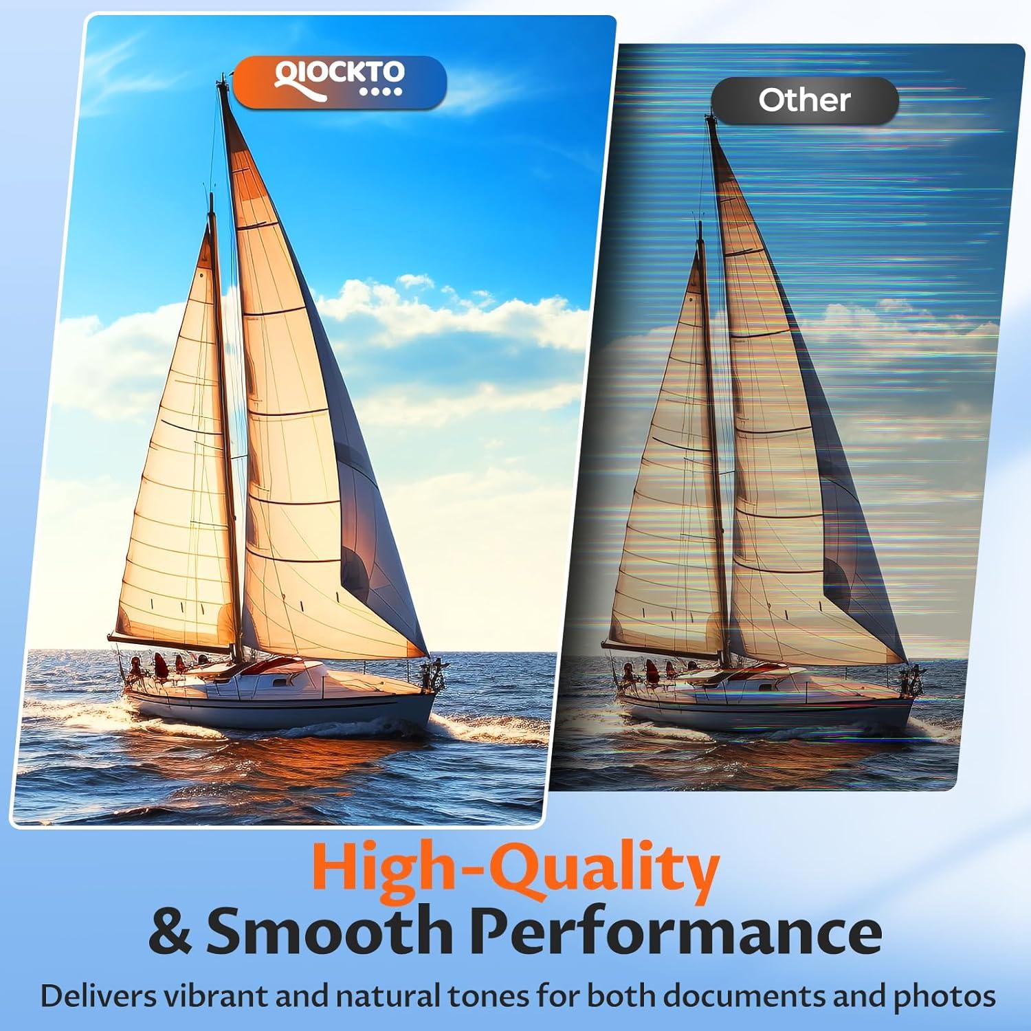 Botellas de Tinta de Recarga 502 QIOCKTO - Paquete de 5