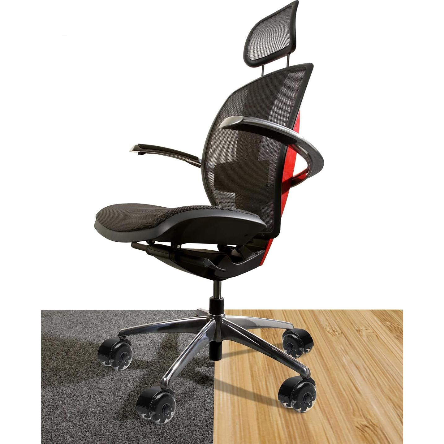 Ruedas de silla de oficina Slipstick 3" Rollerblade - Juego de 5