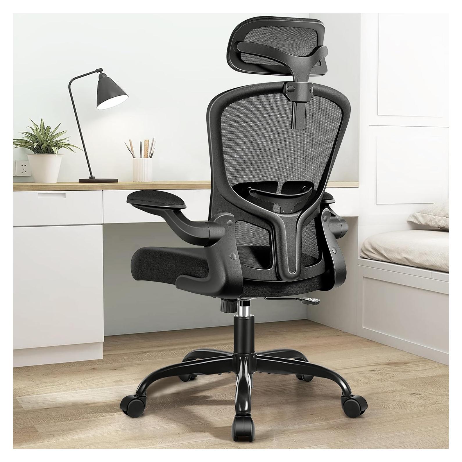 Silla de Oficina Ergonómica FelixKing con Reposacabezas Negro