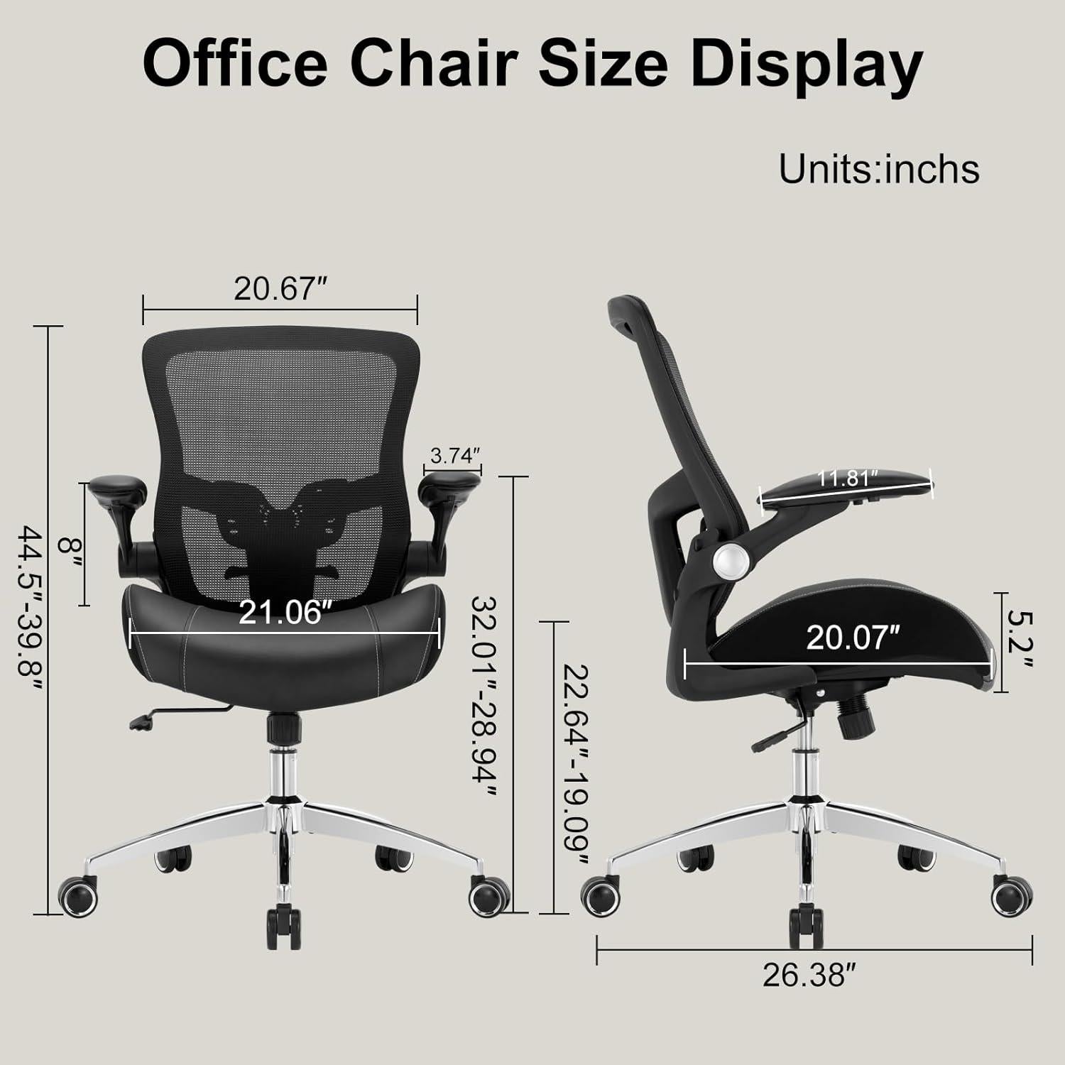 Silla de Oficina Ergonómica Luckyear Alta Resistencia 400LBS