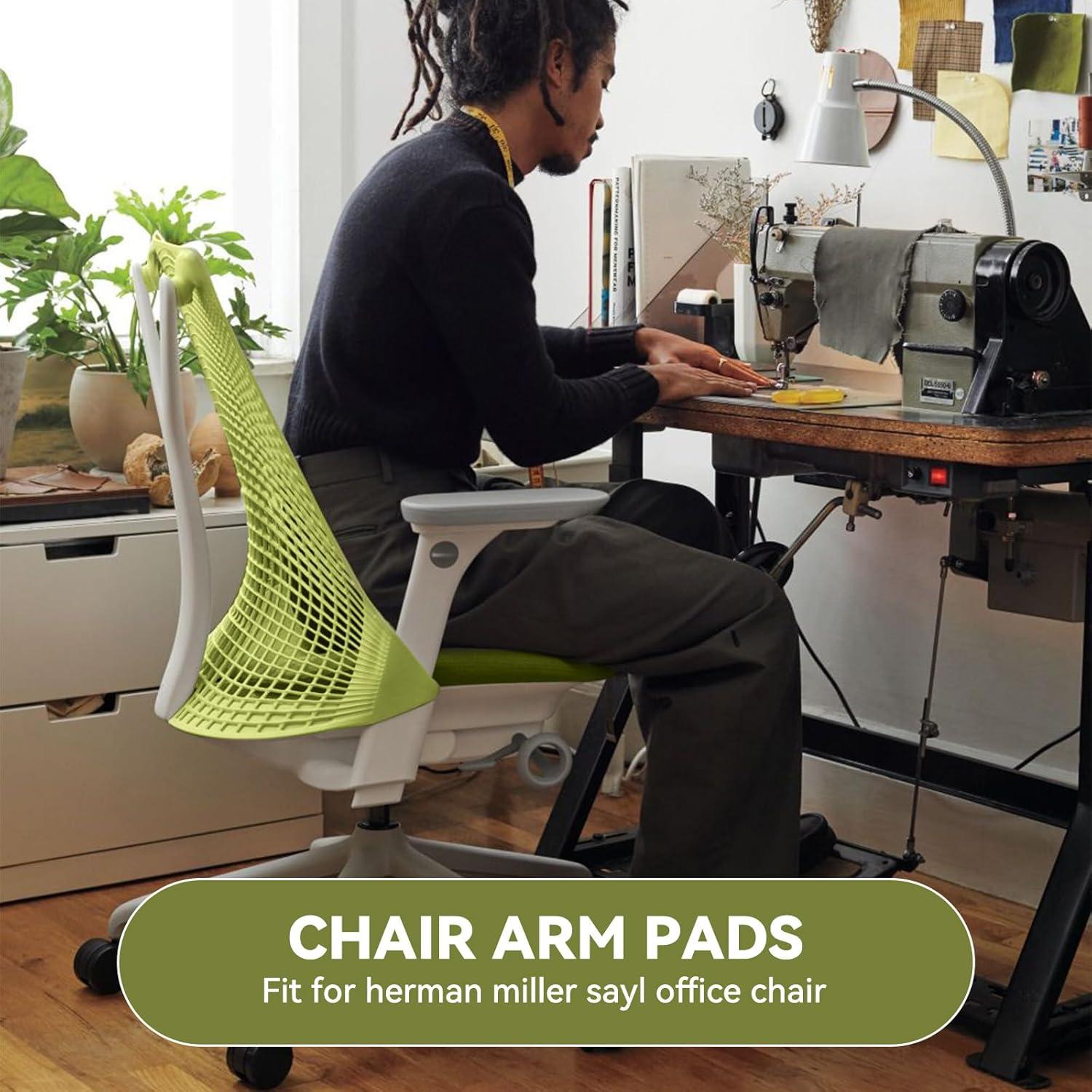 Reemplazo Almohadillas Reposabrazos Herman Miller Sayl Gris (1-Par)