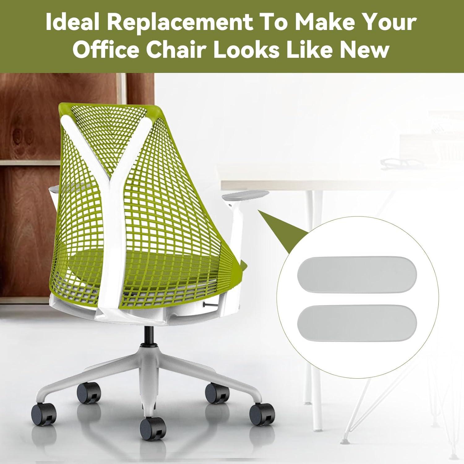 Reemplazo Almohadillas Reposabrazos Herman Miller Sayl Gris (1-Par)