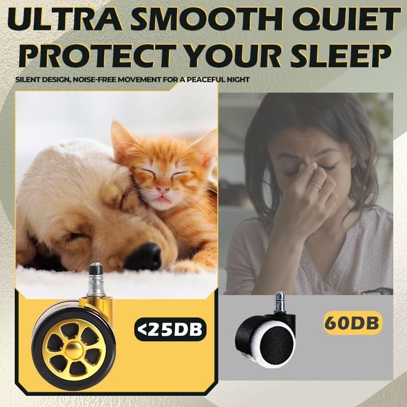 Ruedas de Reemplazo para Sillas de Oficina Wieyunn 6.35 cm