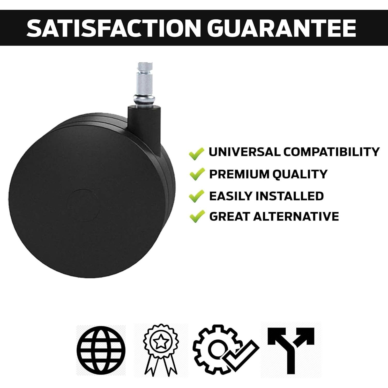 Juego de Ruedas para Sillas Boundless - Alta Resistencia 10 cm