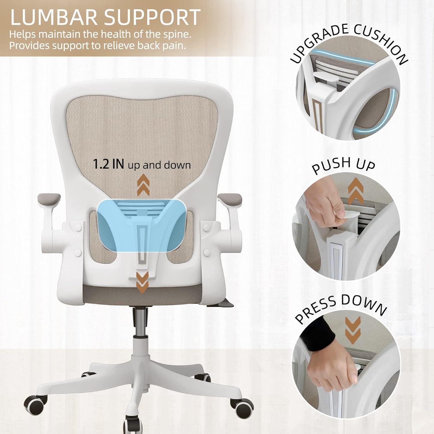 Silla de Oficina Ergonómica Monhey 9409B-WK con Soporte Lumbar