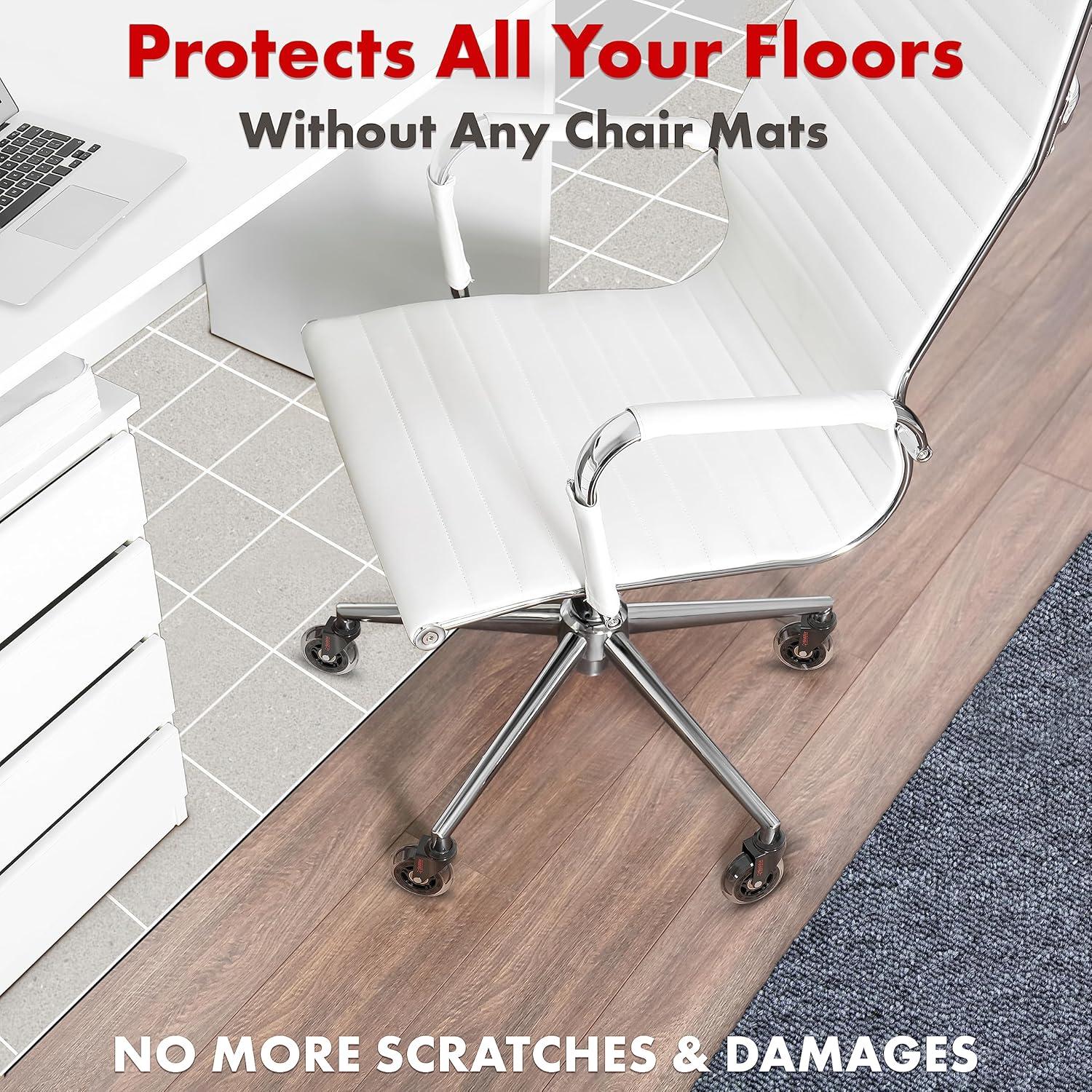 Juego de Ruedas de Reemplazo Seddox 3" para Sillas de Oficina