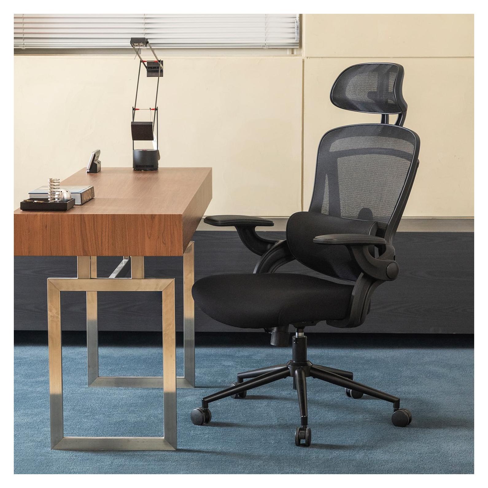 Silla de Oficina Ergonómica Nouhaus N20 Negra con Soporte Lumbar