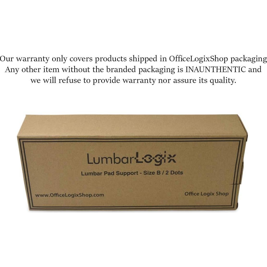 Soporte Lumbar Ergonomico OFFICE LOGIX SHOP Tamaño B Grafito