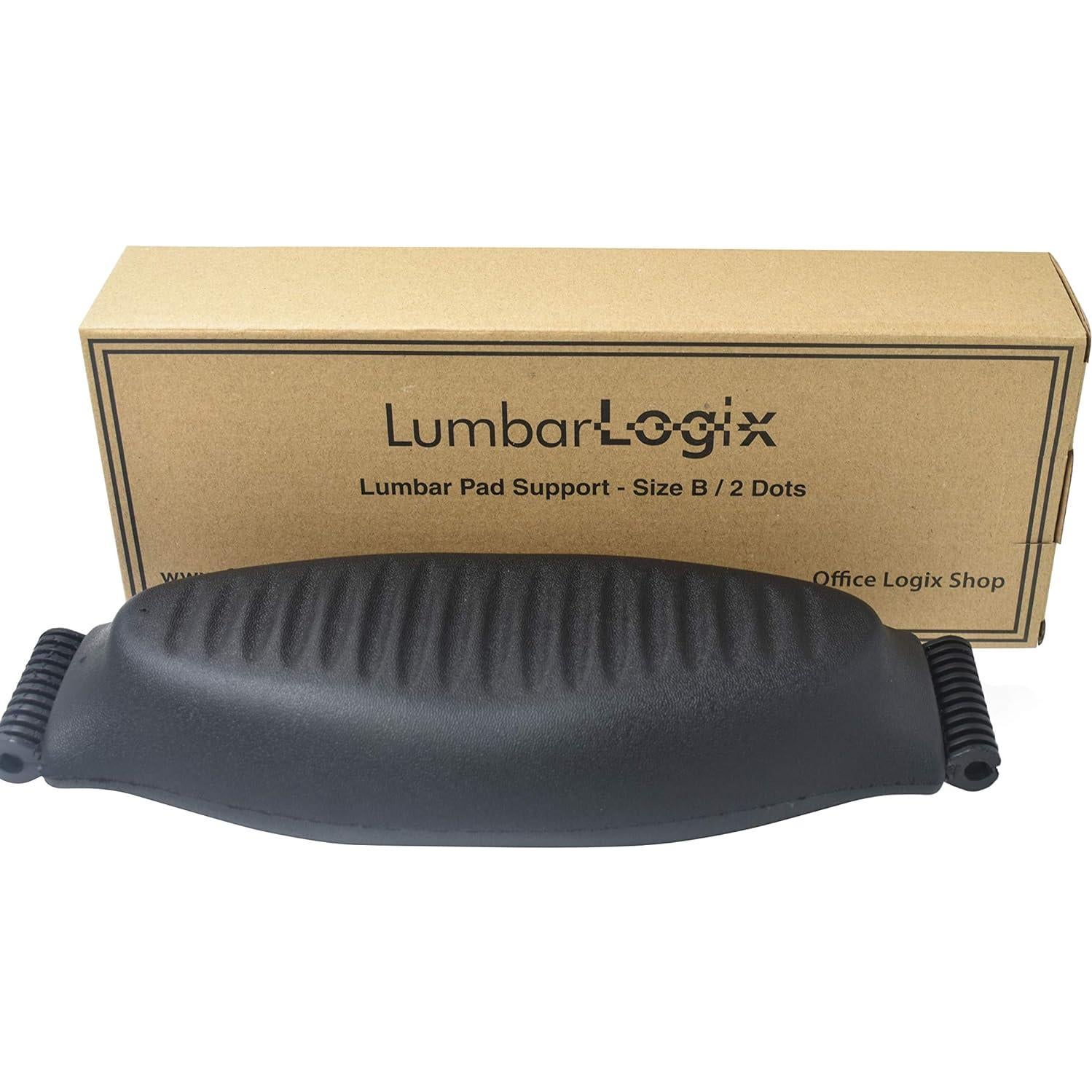 Soporte Lumbar Ergonomico OFFICE LOGIX SHOP Tamaño B Grafito