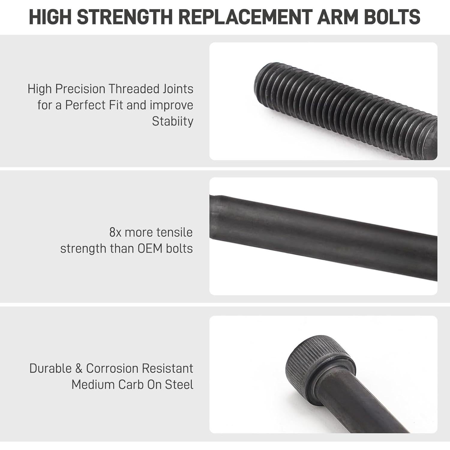 Pernos de acero aleado para brazos de silla Herman Miller Aeron - Kit de reemplazo