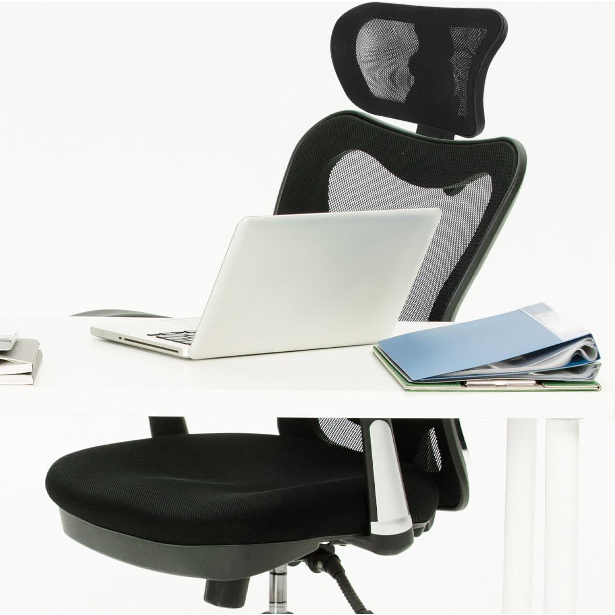 Reposacabezas ajustable Tofficu para silla de oficina negro