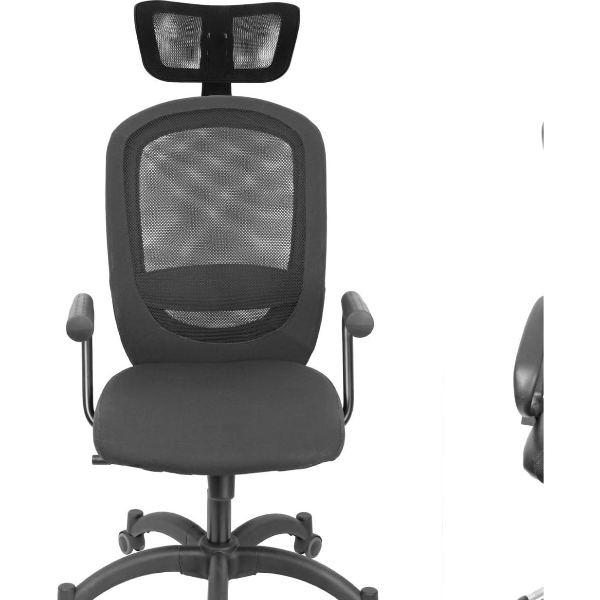 Reposacabezas ajustable Tofficu para silla de oficina negro