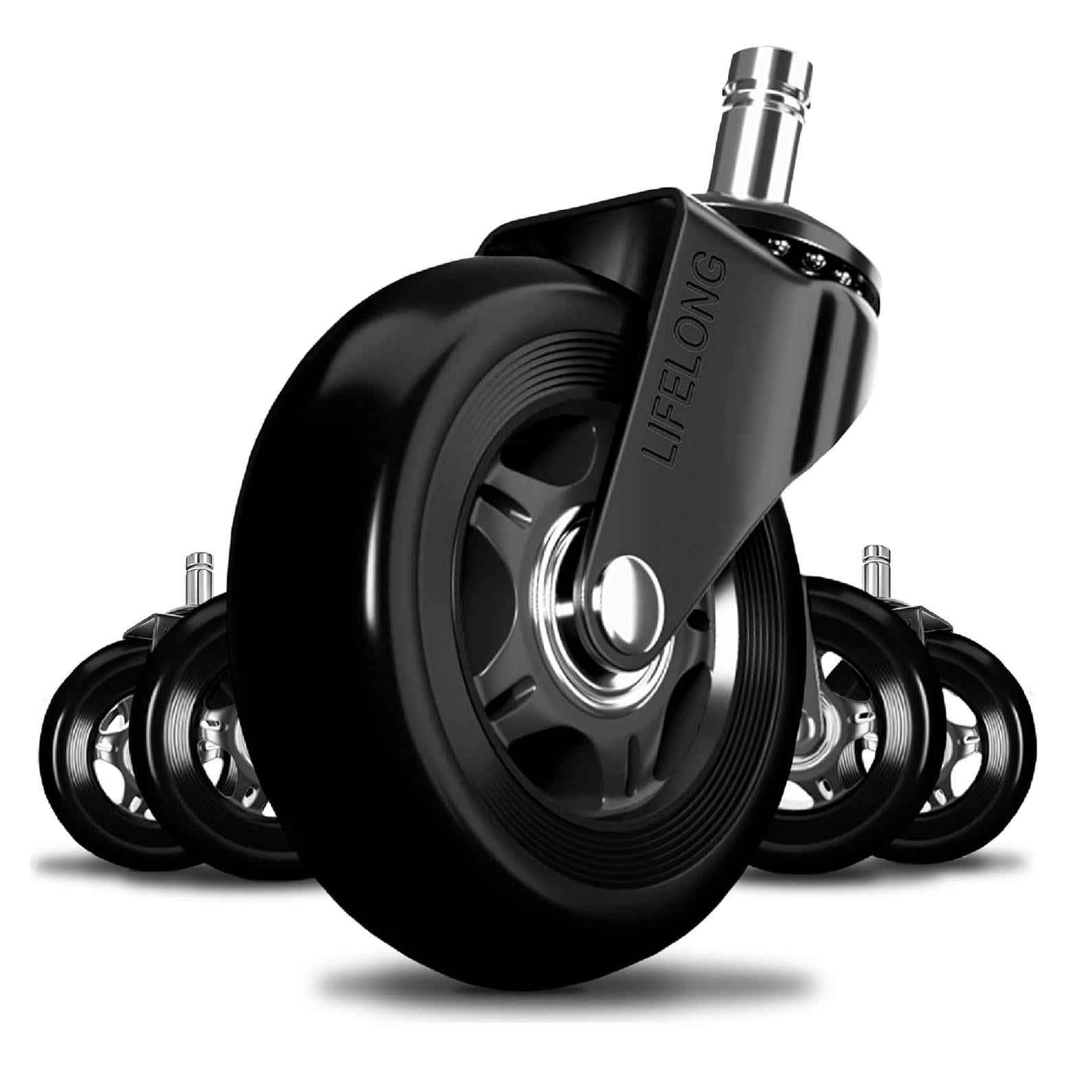 Ruedas de Silla de Oficina Lifelong 7.62cm Alta Resistencia Juego de 5