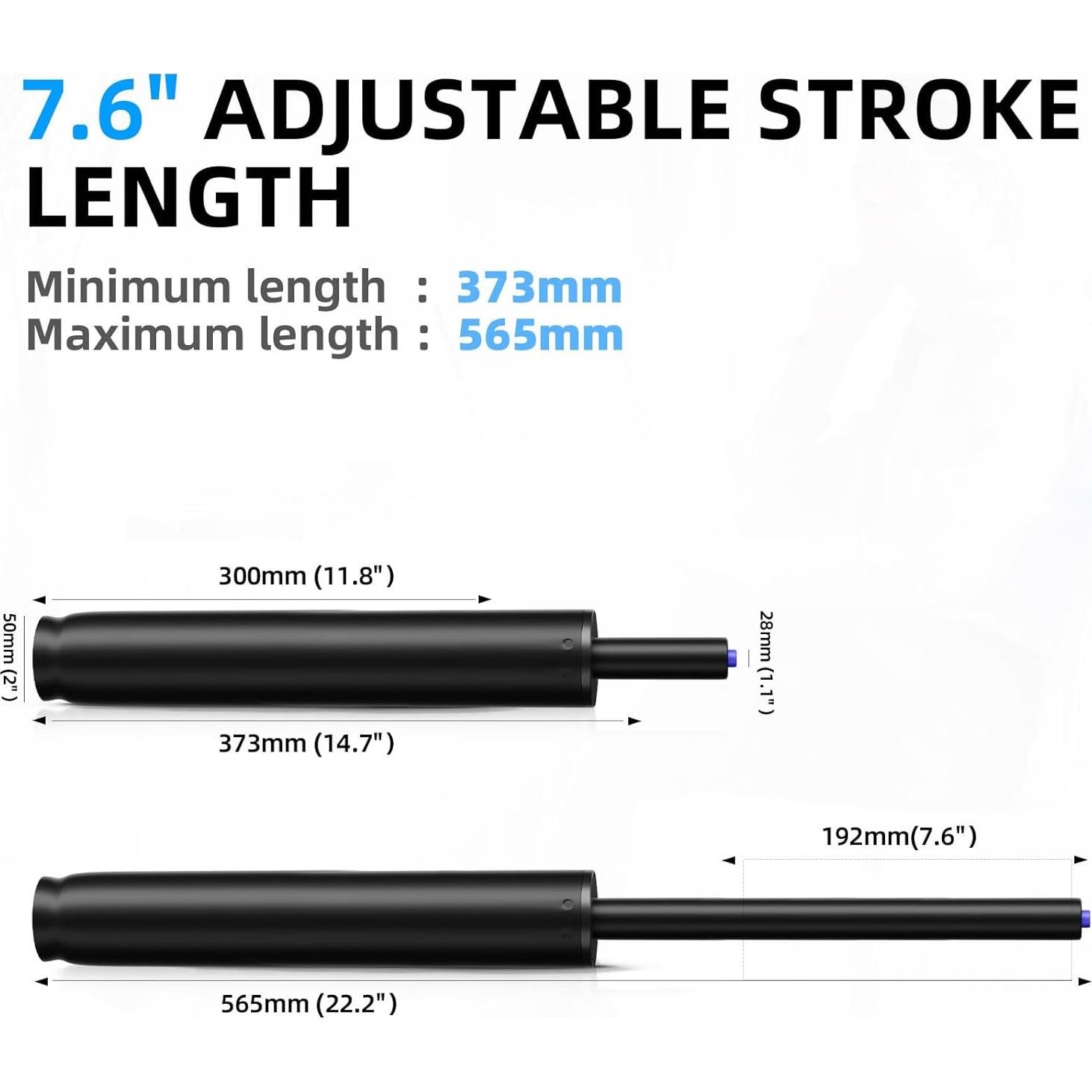Cilindro de Silla de Oficina Sytopia, Ajuste Neumático 22.4"