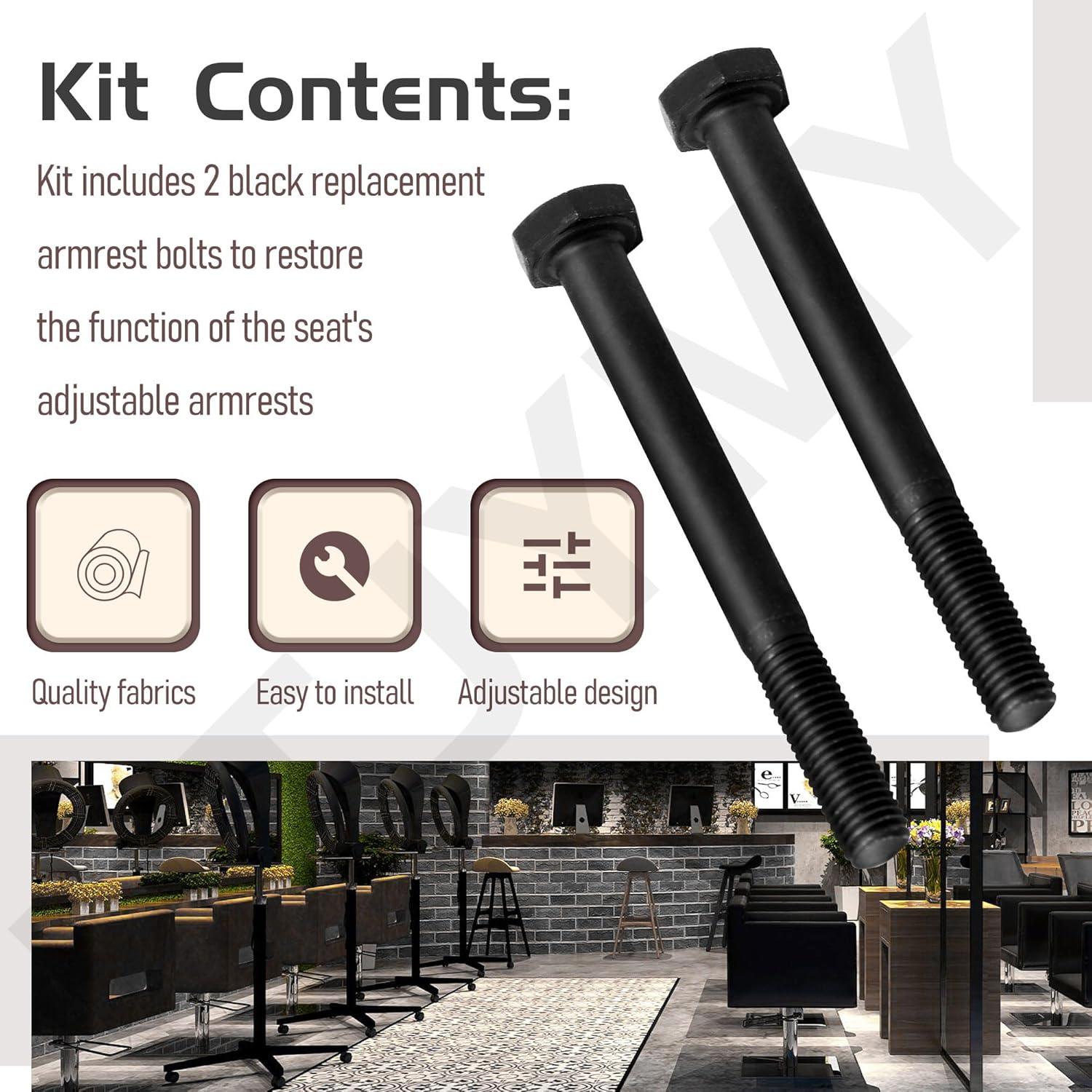 Pernos de brazo de reemplazo para silla Herman Miller Aeron - 2 unidades