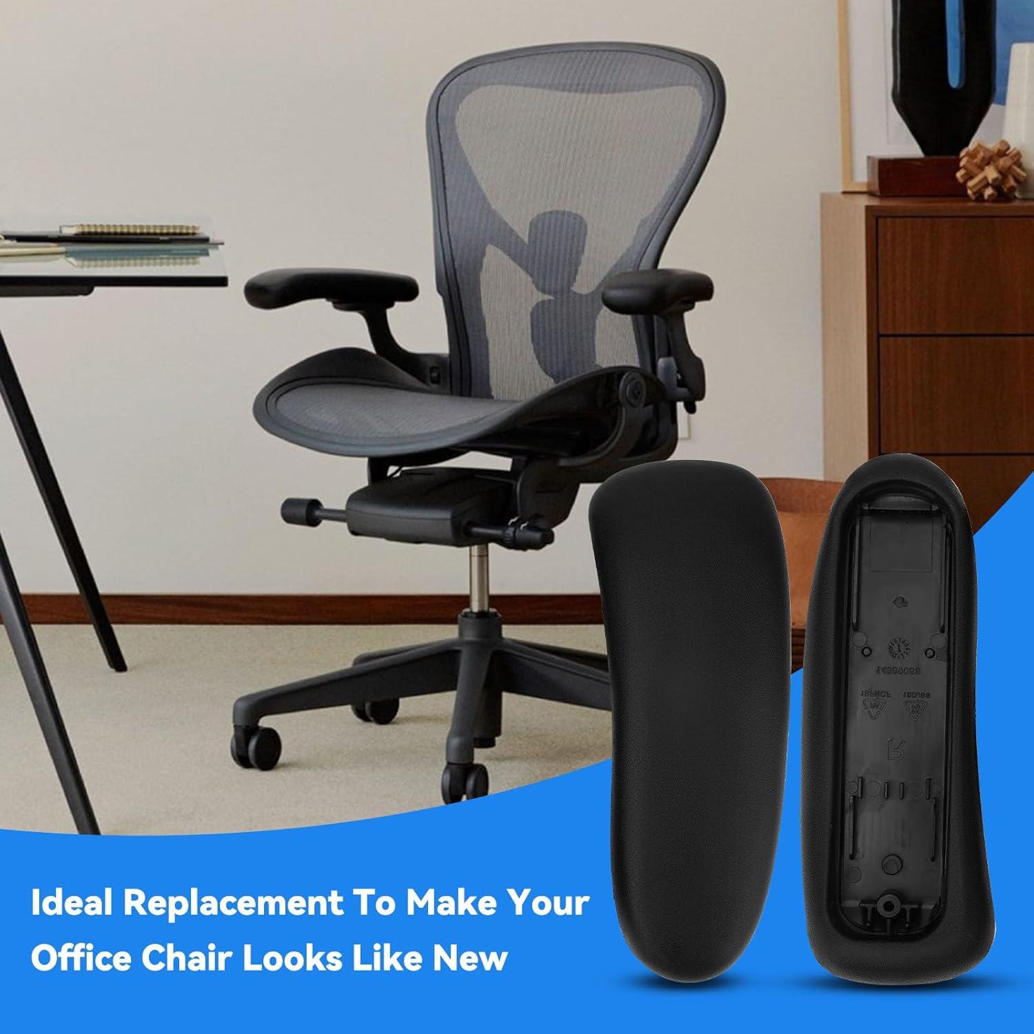 Reemplazo Almohadillas Reposabrazos Herman Miller Aeron Remasterizada - Negro