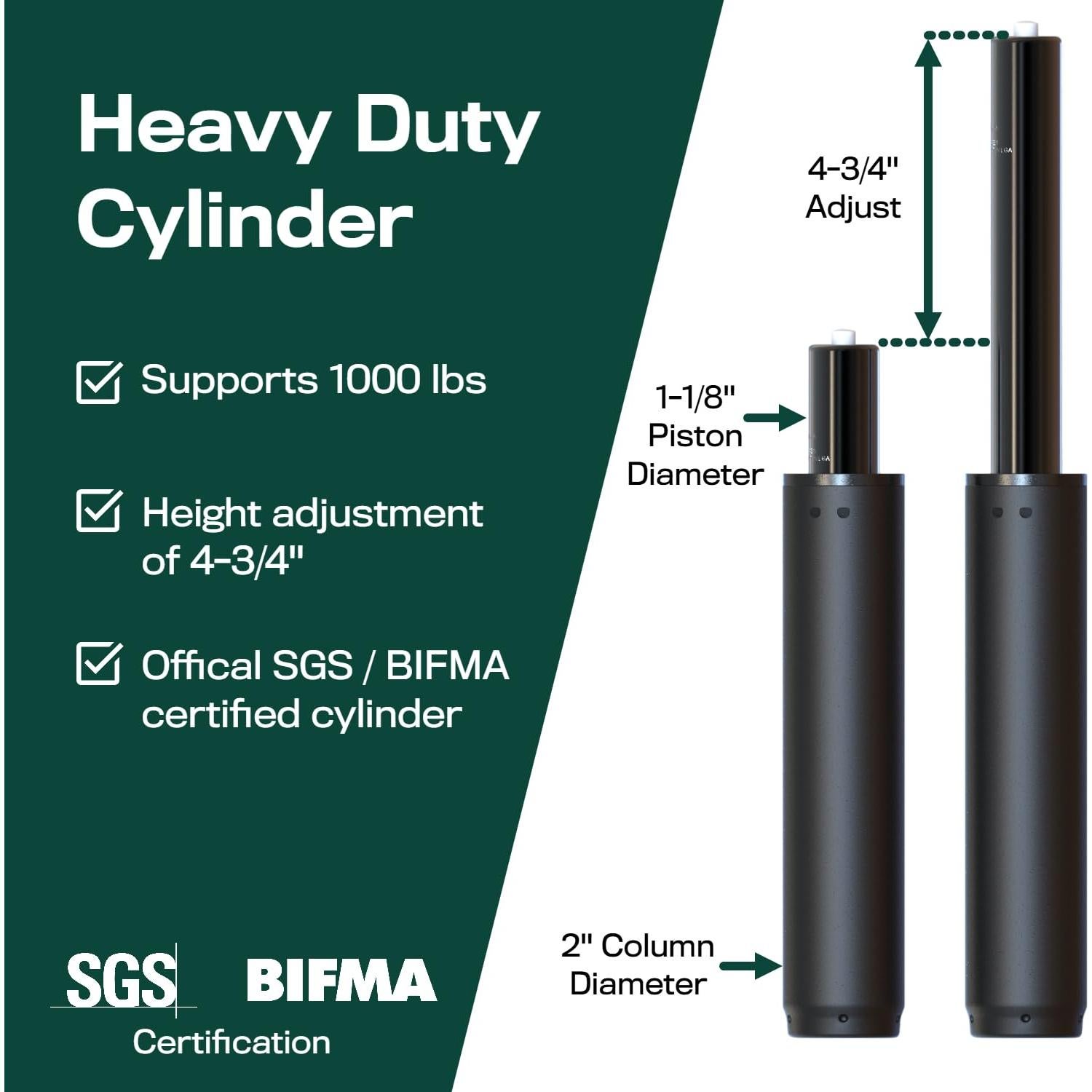 Cilindro de Silla de Oficina The Office Oasis - Reemplazo Universal