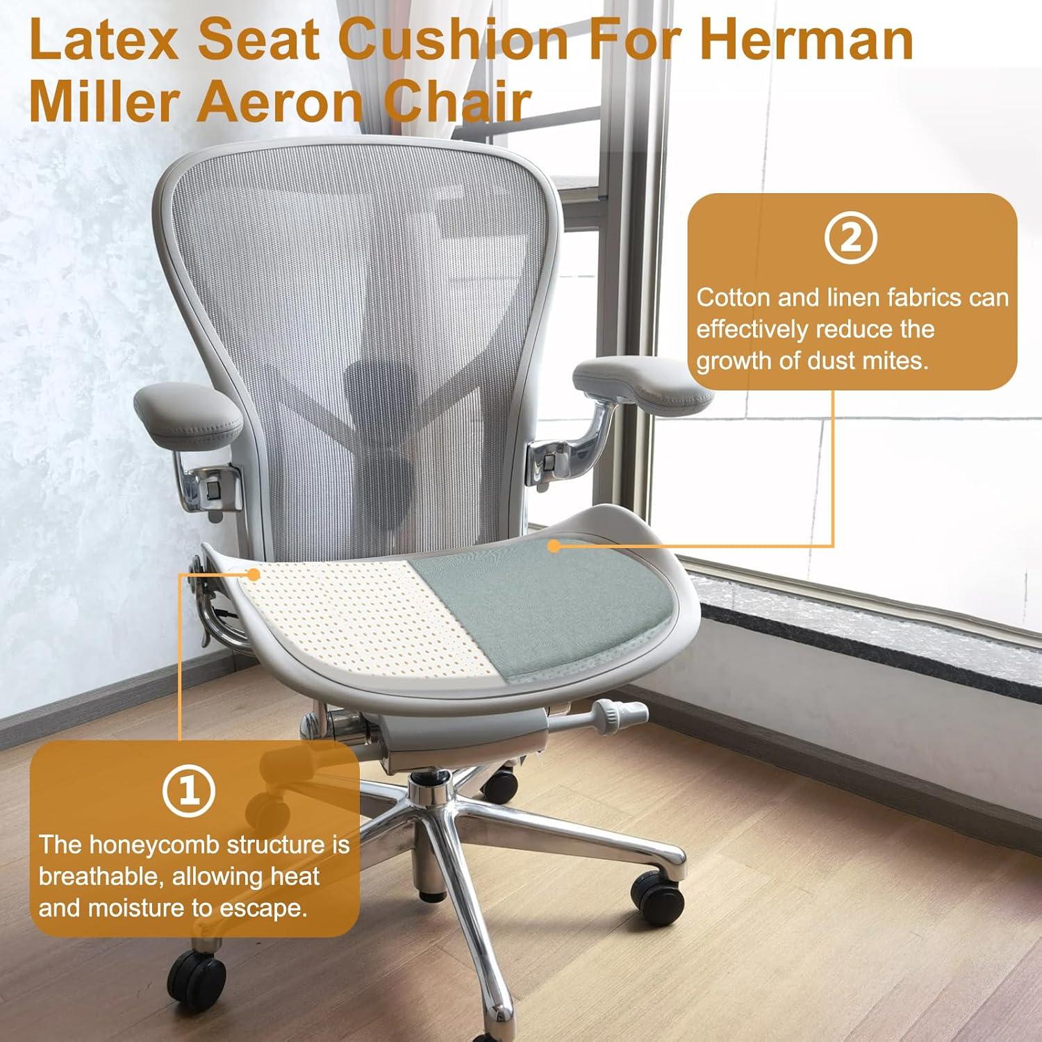 Cojín de Asiento para Silla Herman Miller Aeron 46.5x45.4cm