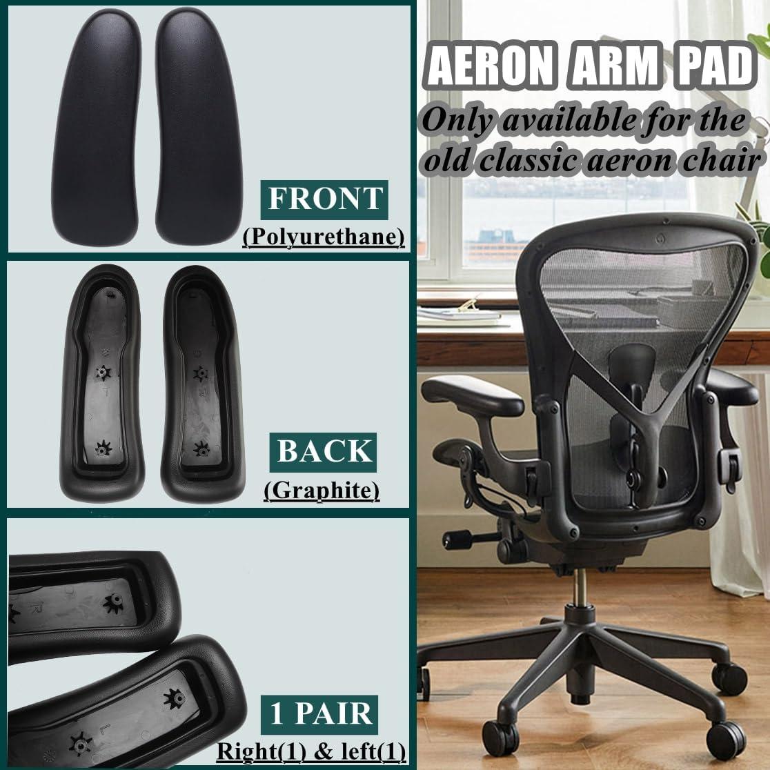 Reposabrazos de Silla Herman Miller Aeron HYEJDRV Negro 1 Par