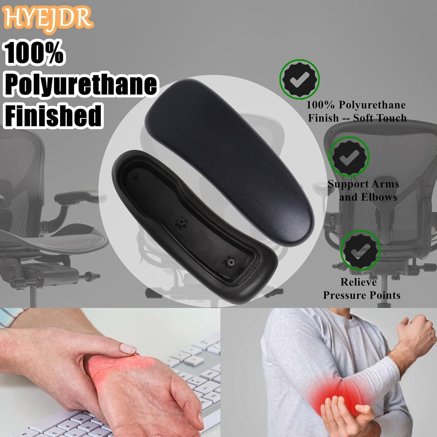 Reposabrazos de Silla Herman Miller Aeron HYEJDRV Negro 1 Par