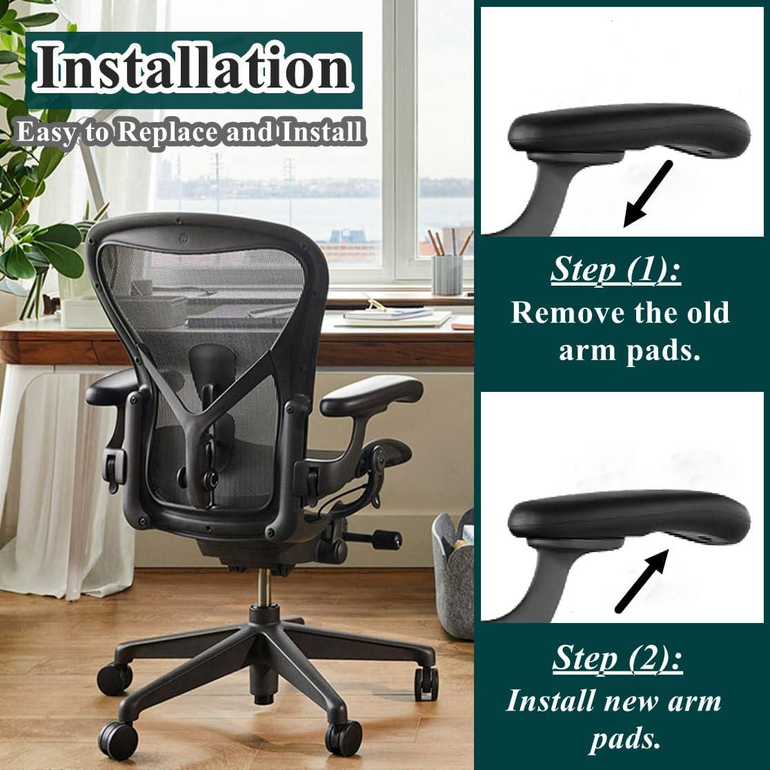 Reposabrazos de Silla Herman Miller Aeron HYEJDRV Negro 1 Par