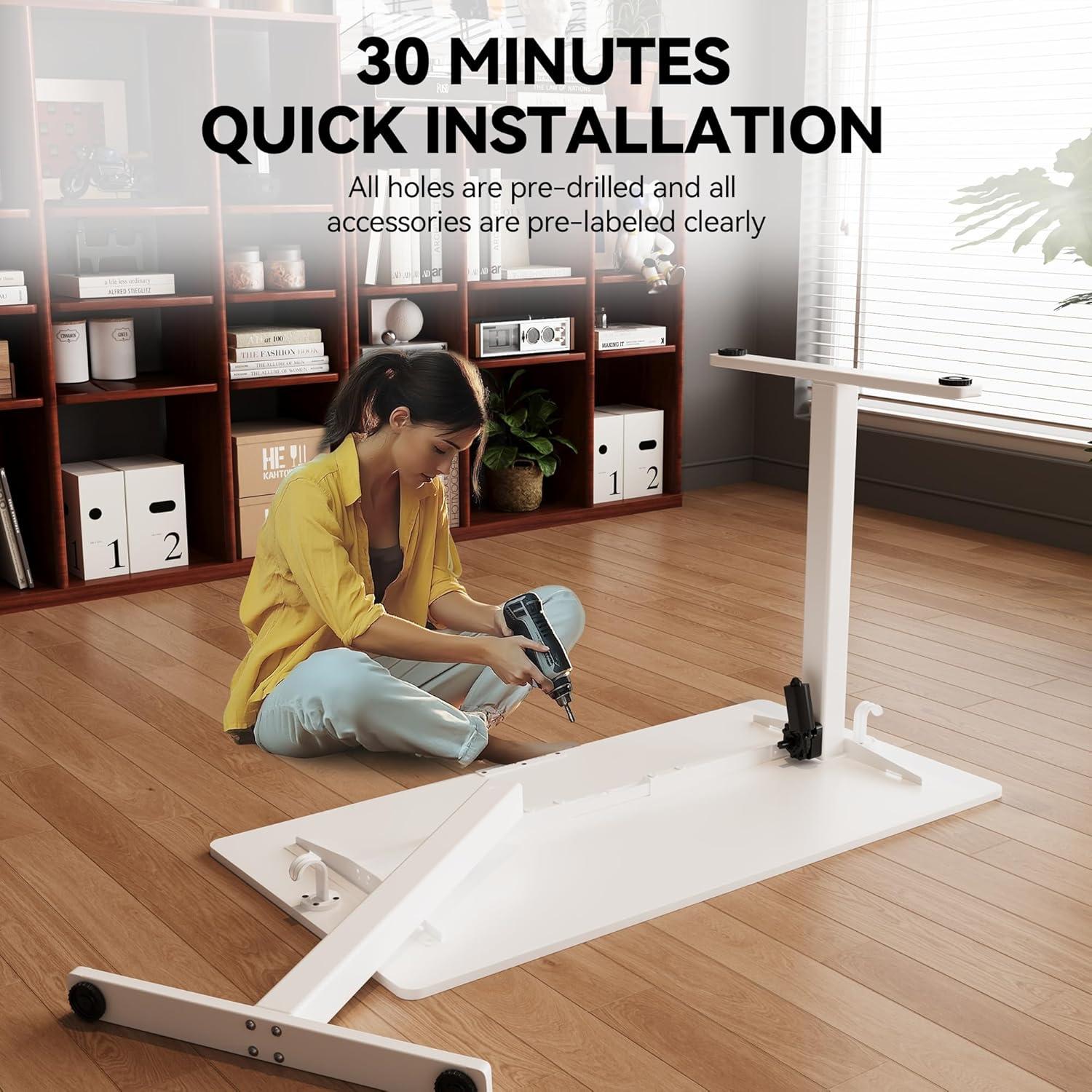 Escritorio de pie eléctrico ajustable Gamork YBL-ESD-111 40x60 cm