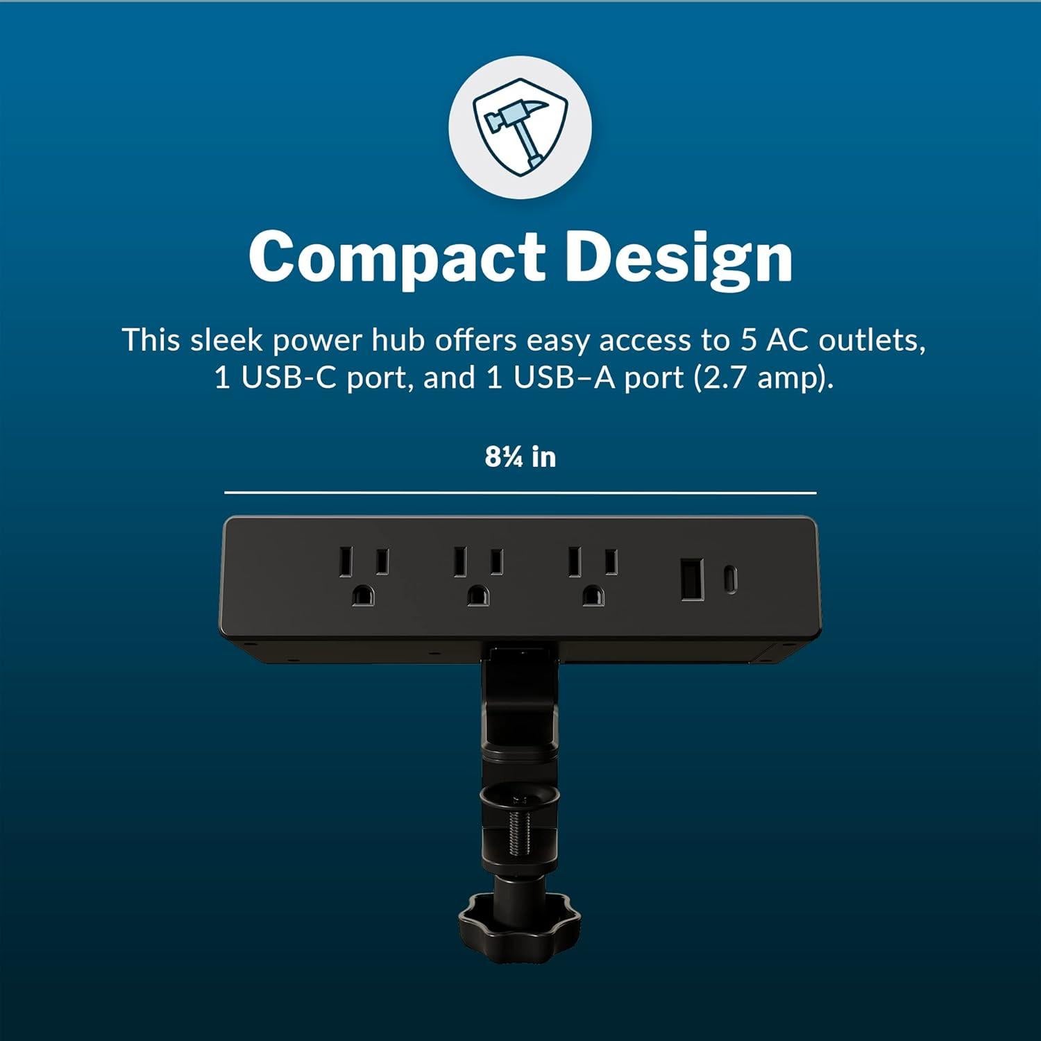 Vari Power Hub - Estación de Carga con 5 Salidas AC y 2 USB