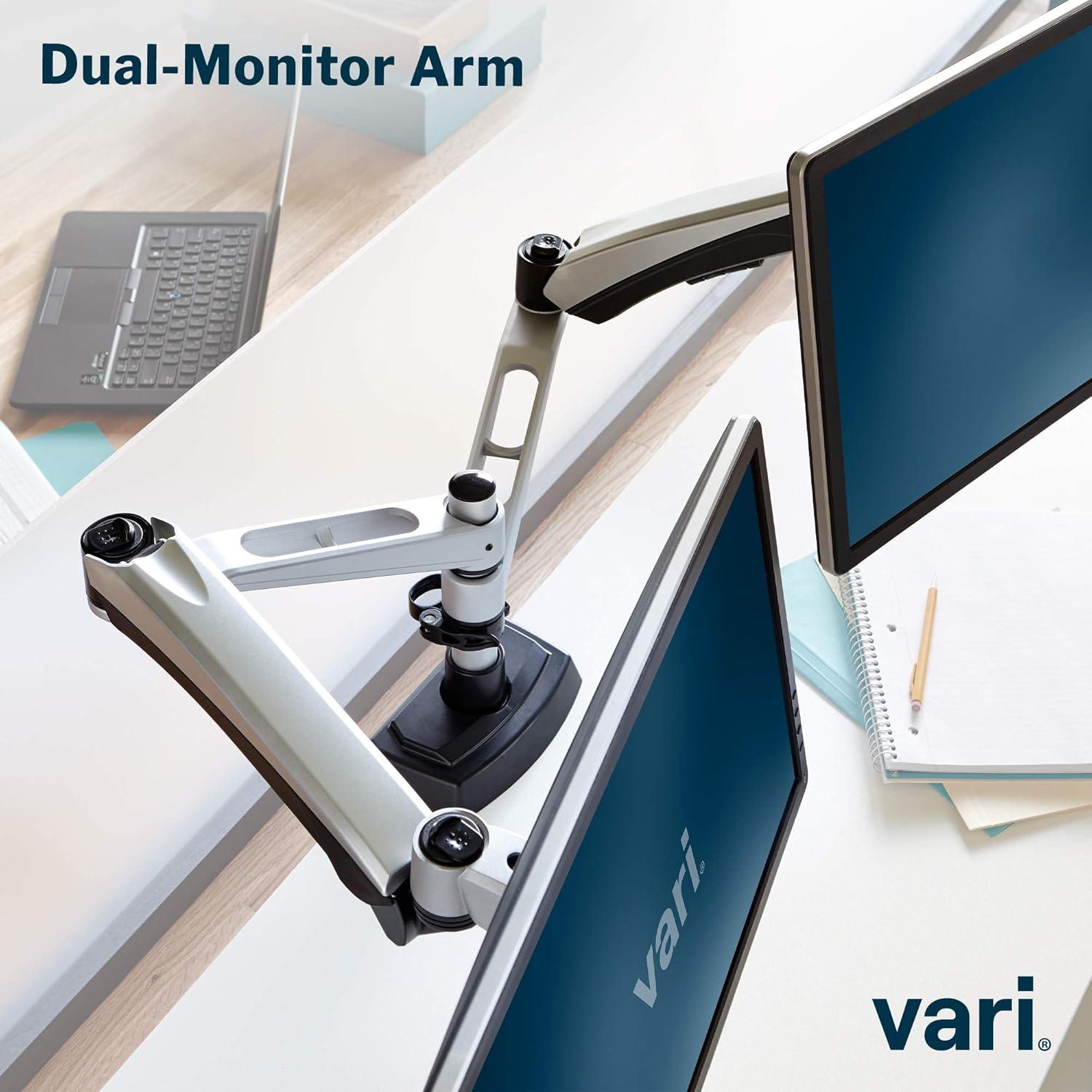 Brazo Doble para Monitor Vari - Soporte VESA 27" 9 kg