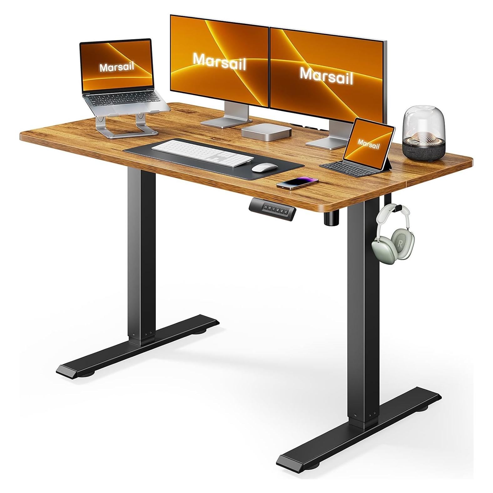 Escritorio de Pie Eléctrico Marsail 48x24" Ajustable con Memoria