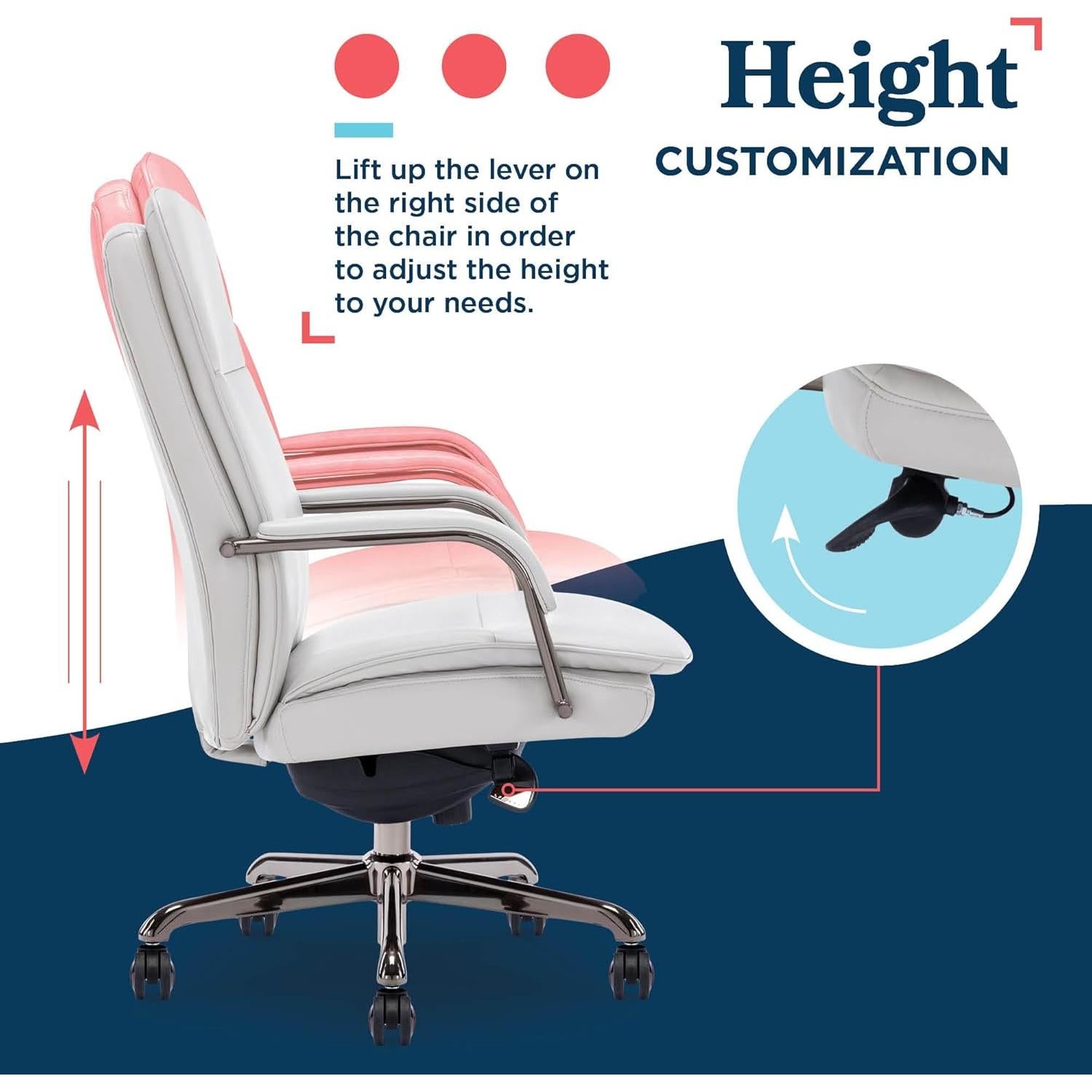 Silla de Oficina Ergonómica La-Z-Boy Opus Gris y Grafito