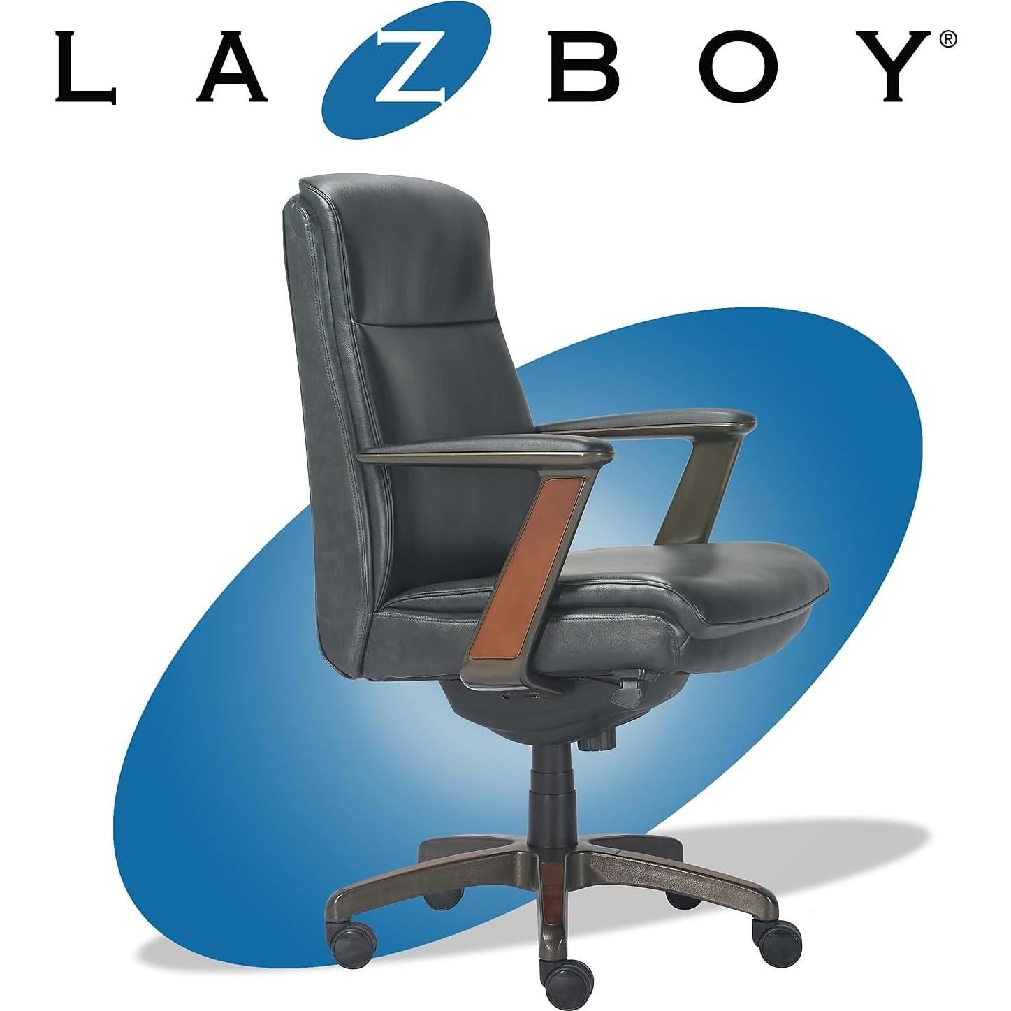 Silla de Oficina Ergonómica La-Z-Boy Dawson Negra Ajustable