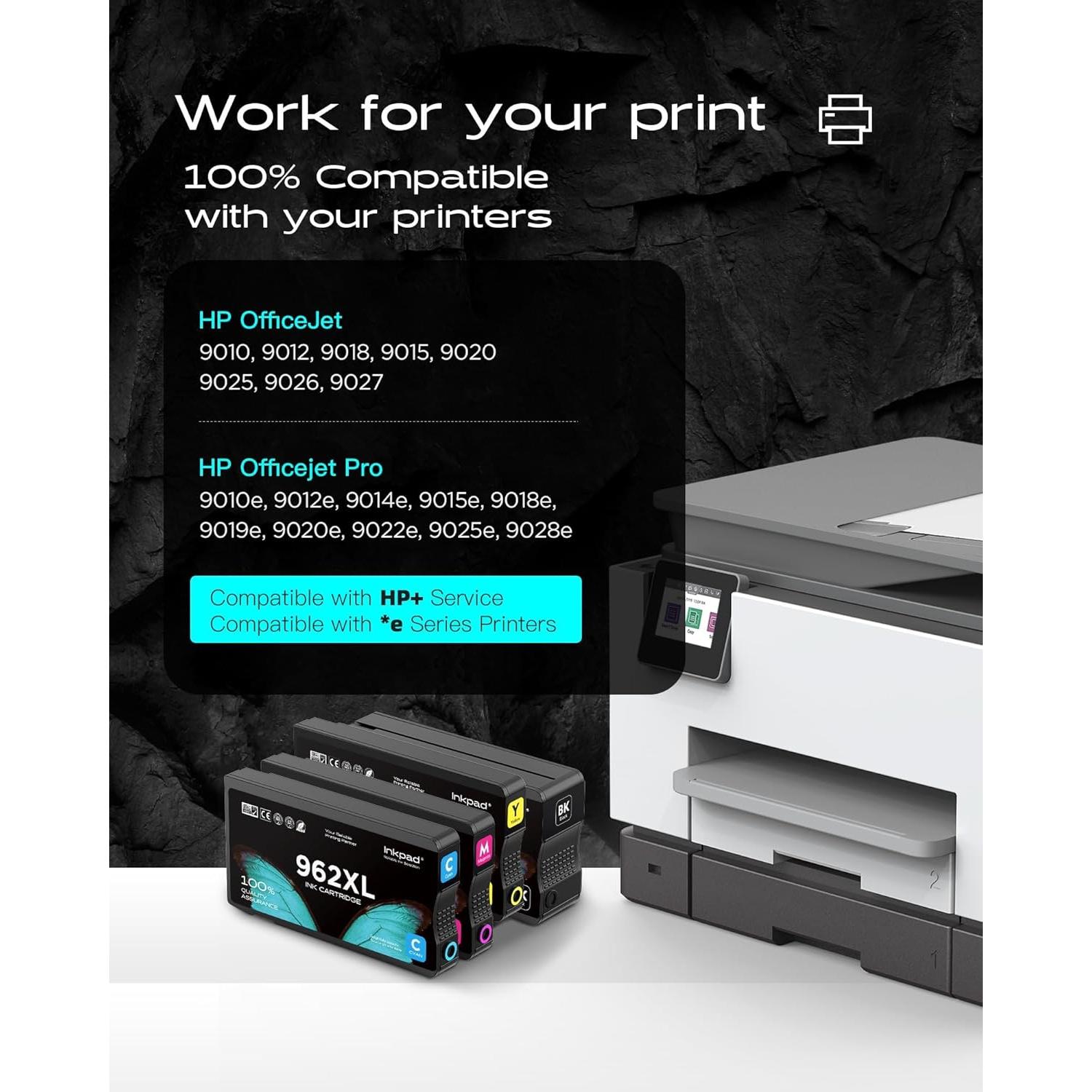 Cartuchos de tinta 962XL HP OfficeJet Pro 9015e 4 Pack