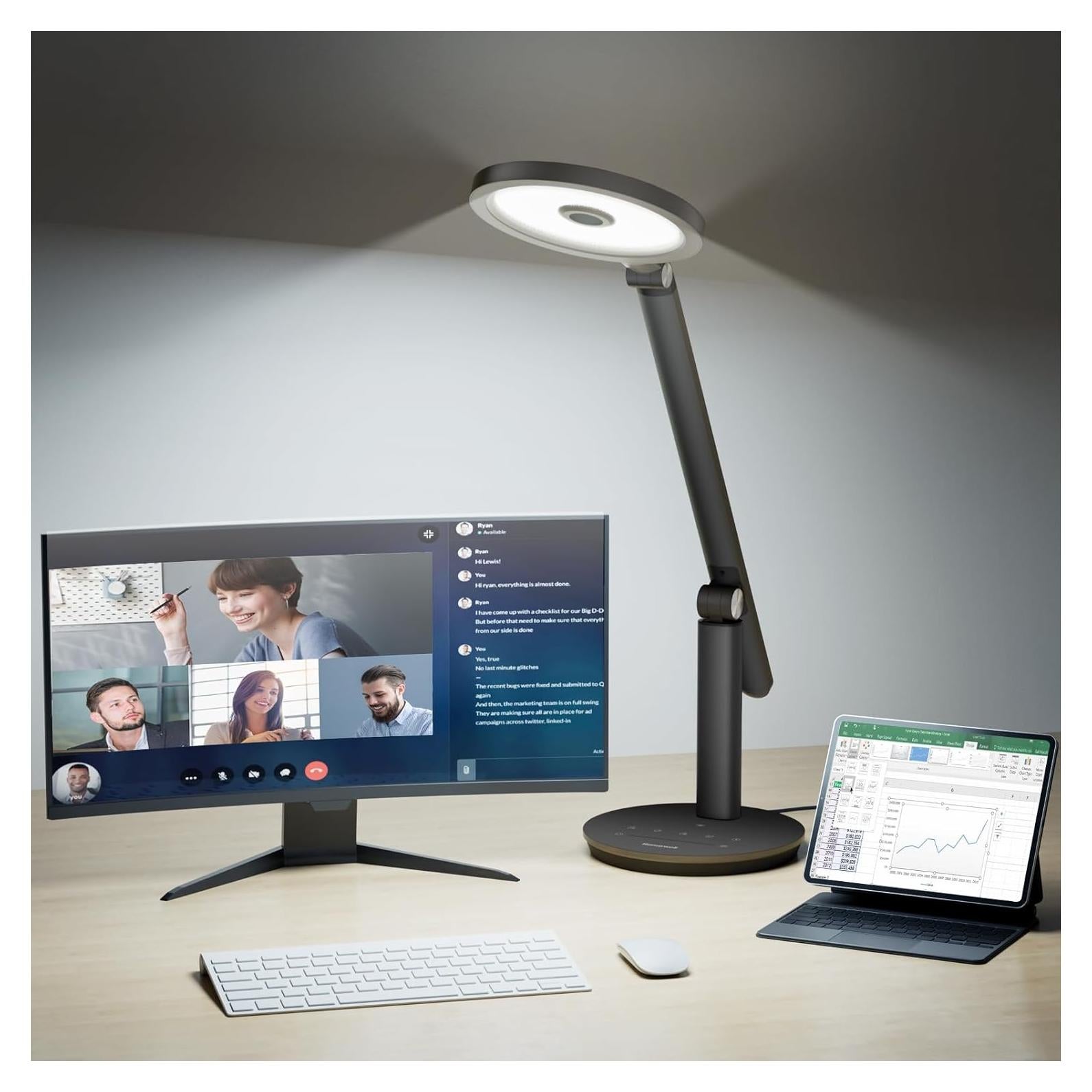 Lámpara de Escritorio Honeywell HWT-H6 LED Regulable 800LM