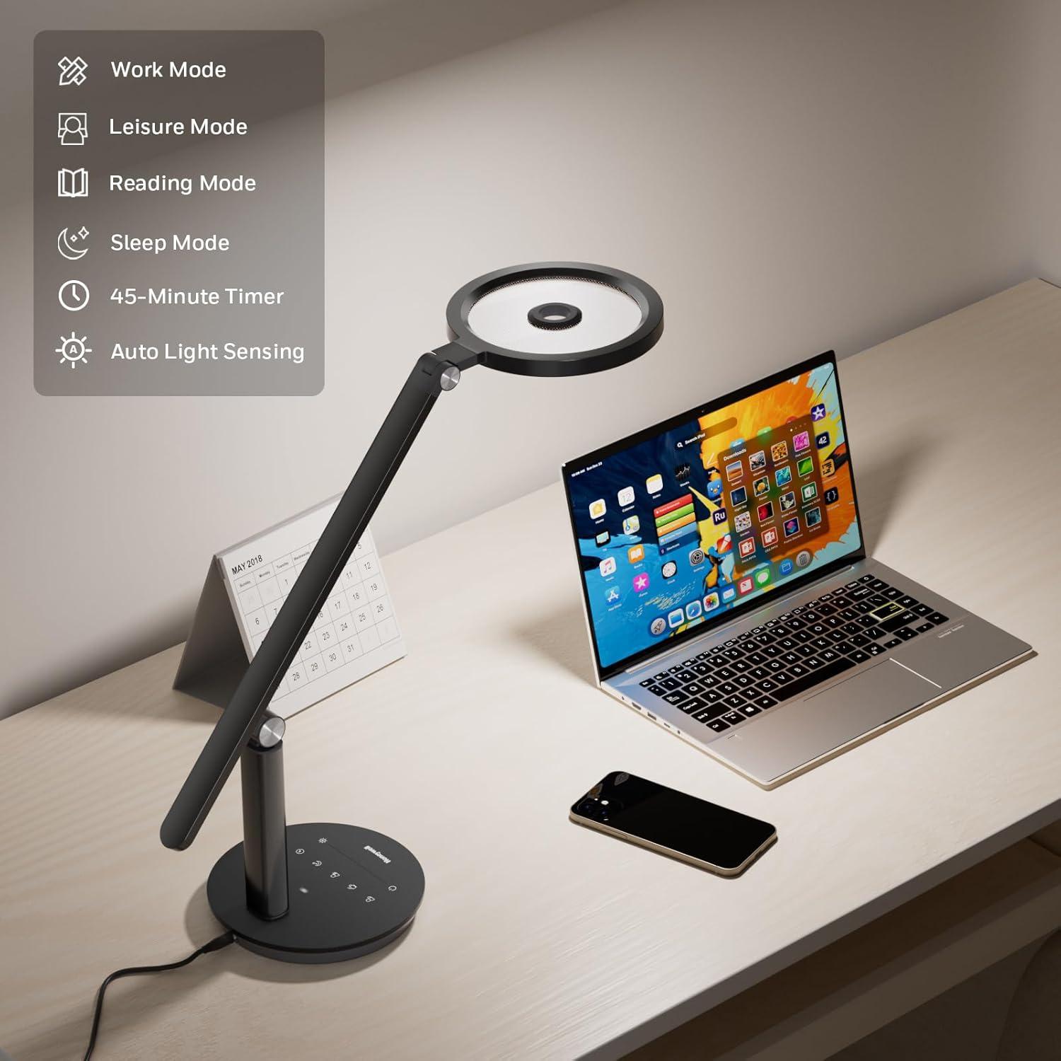 Lámpara de Escritorio Honeywell HWT-H6 LED Regulable 800LM