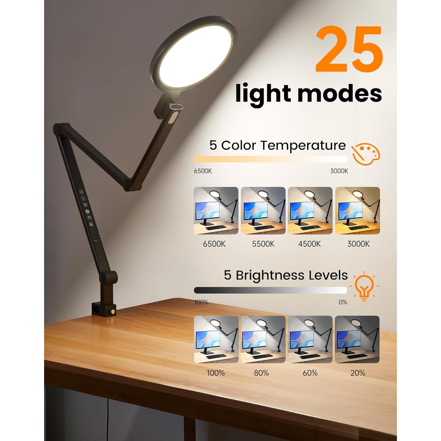 Luz de Anillo LED Regulable LIFENGSOLER para Videoconferencias