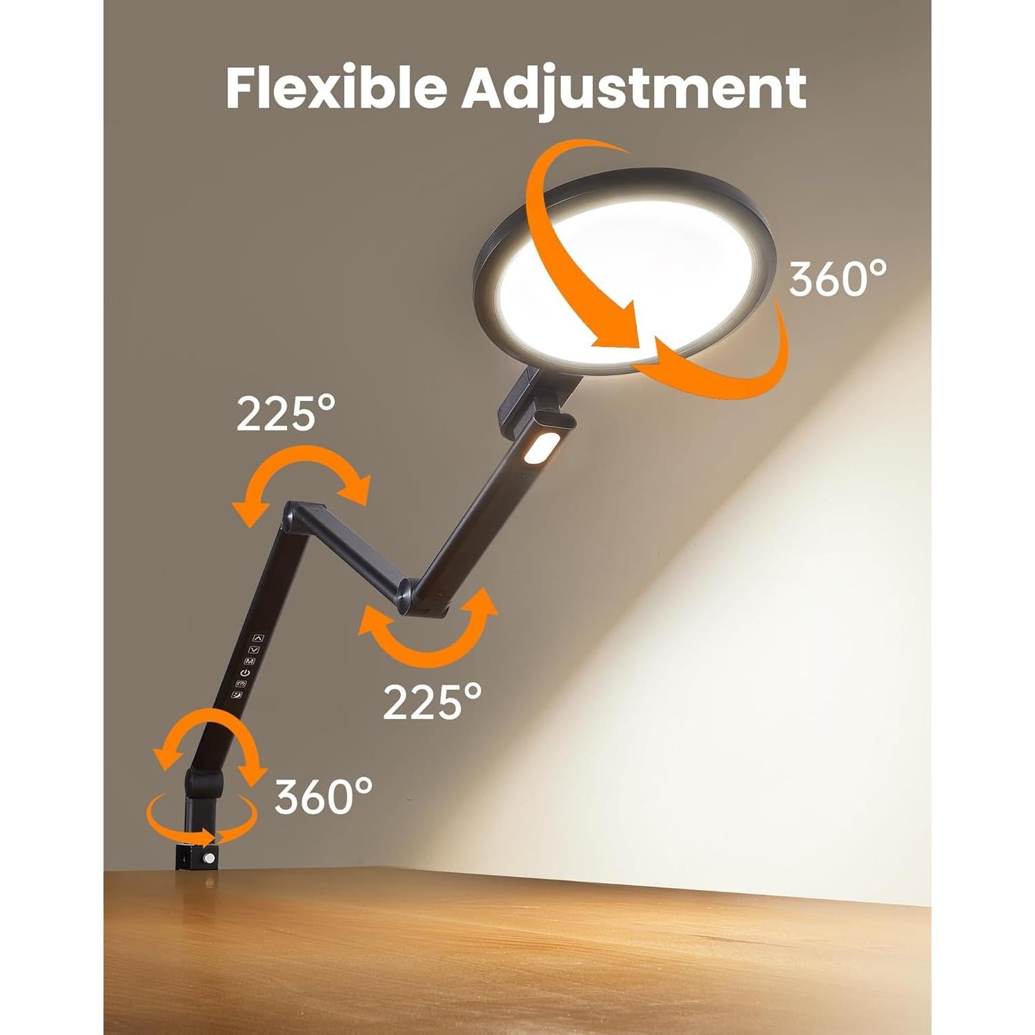 Luz de Anillo LED Regulable LIFENGSOLER para Videoconferencias