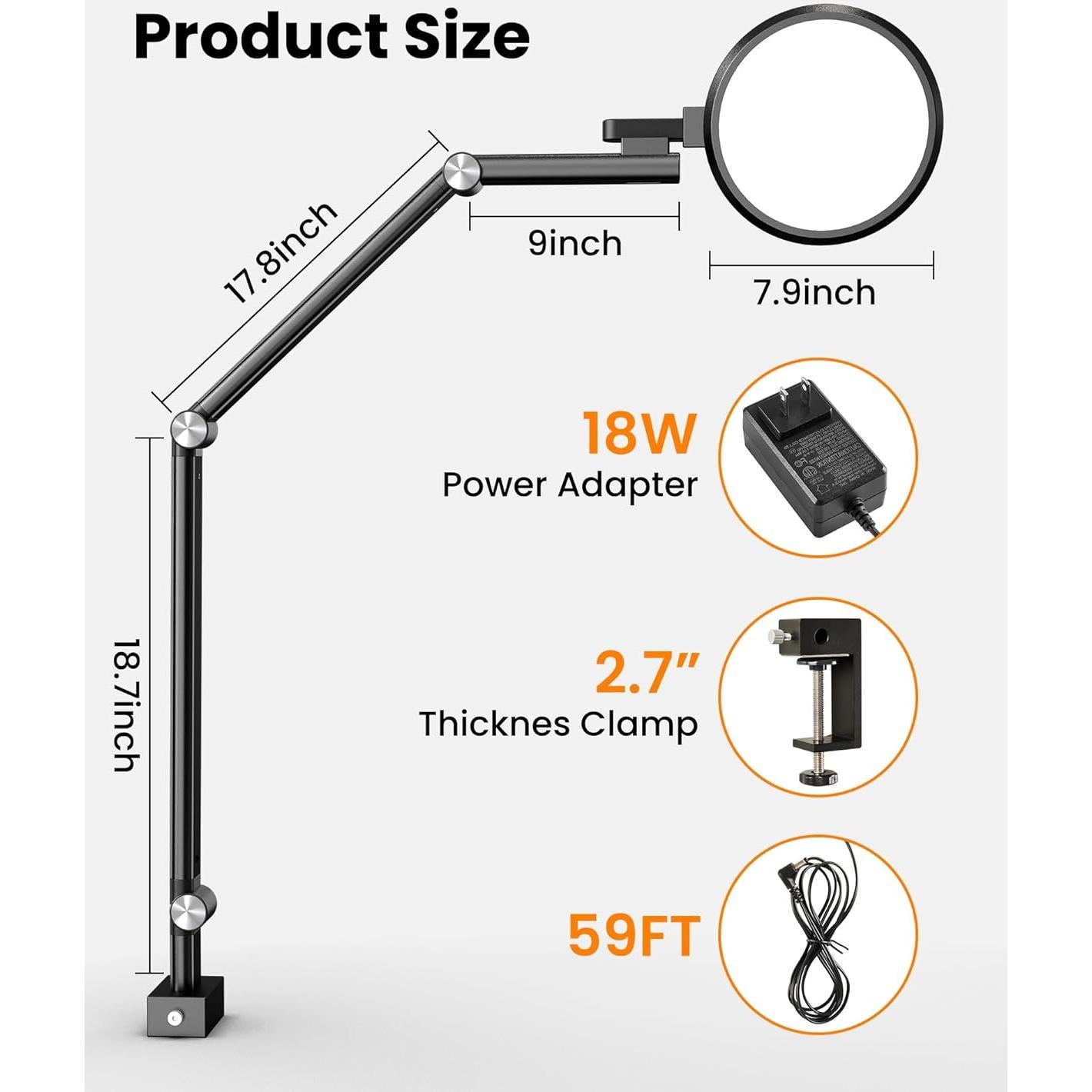 Luz de Anillo LED Regulable LIFENGSOLER para Videoconferencias