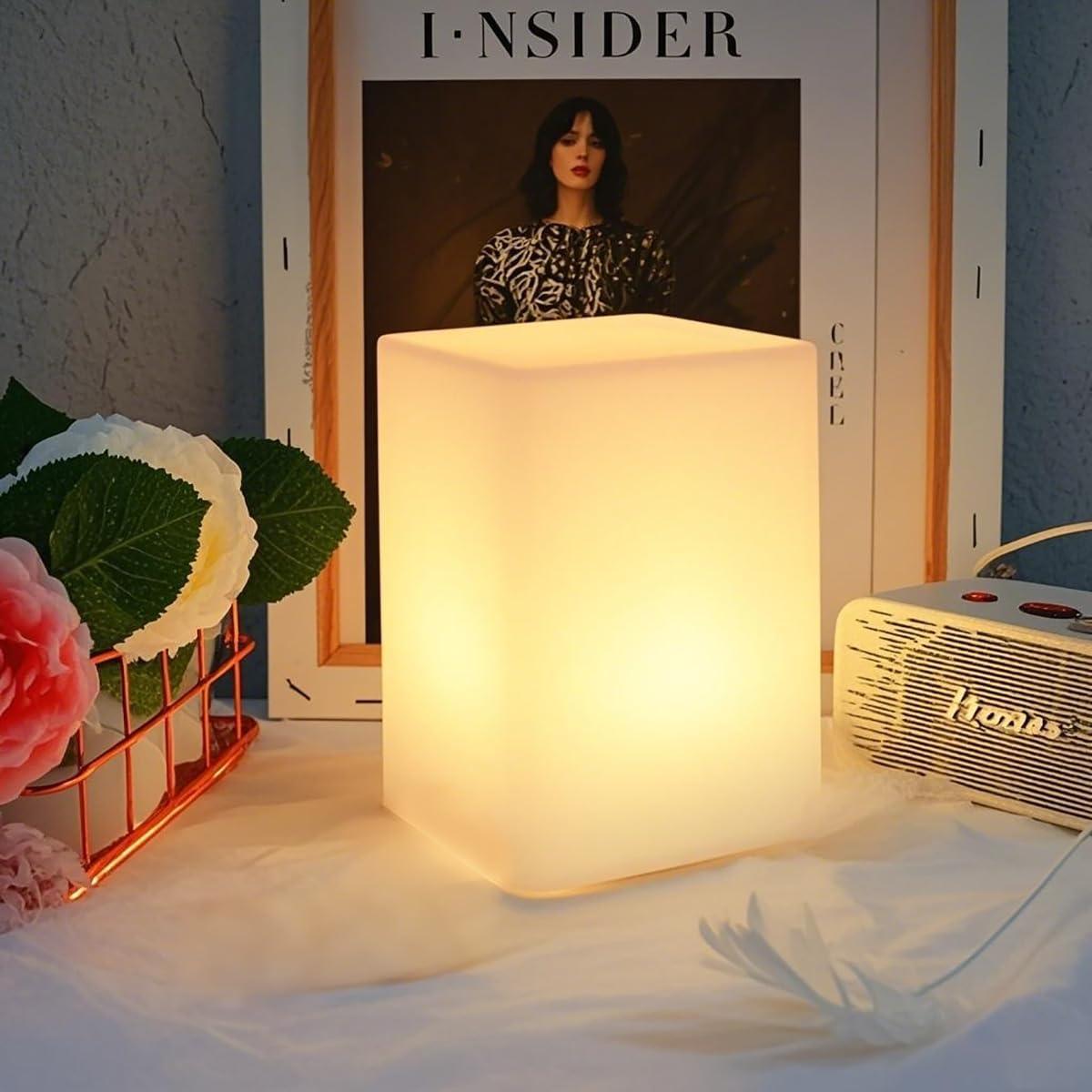 Lámpara de Noche LED Mr.Go 15 cm RGB Recargable con Control Remoto